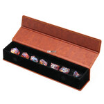 Foam Brain Games Dice Case 6013 Brown Leatherette Magnetic