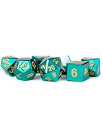 FanRoll Dice RPG 015 7pc Metal Turquoise