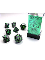 Chessex Dice RPG 26445 7pc Gemini Black-Grey/Green