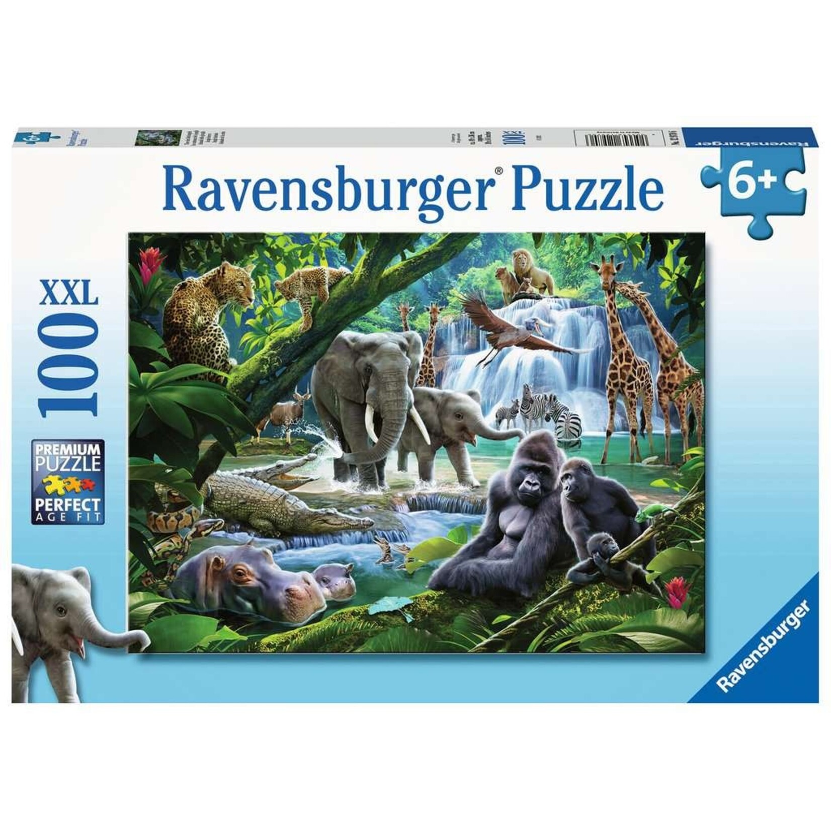 Ravensburger RAV12970 Jungle Animals (Puzzle100)