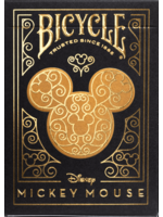 ***Bicycle Disney 100 Mickey Mouse Black Gold Playing Cards