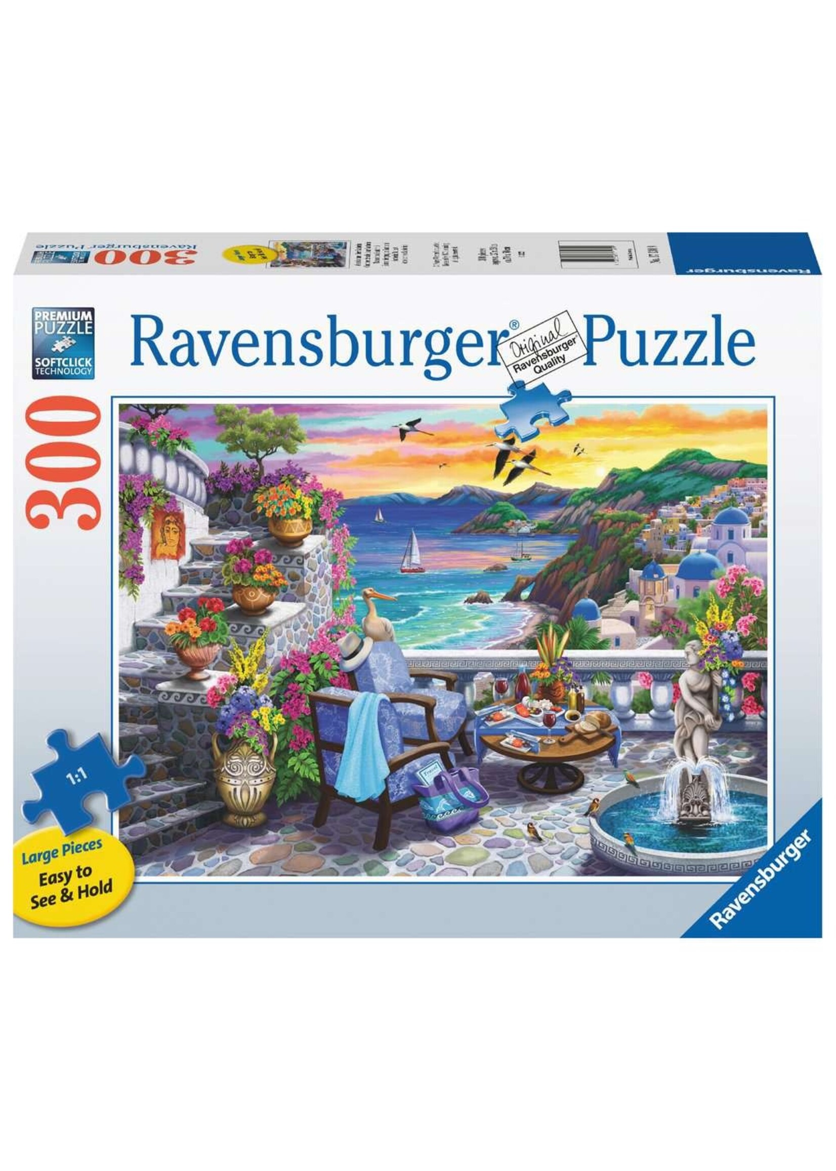 Ravensburger RAV17130 Santorini Sunset (Puzzle300)