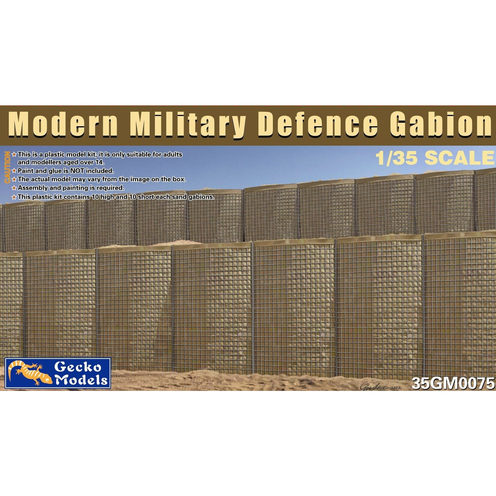 Gecko 35GM0075 Modern Military Defence Gabion (1/35)