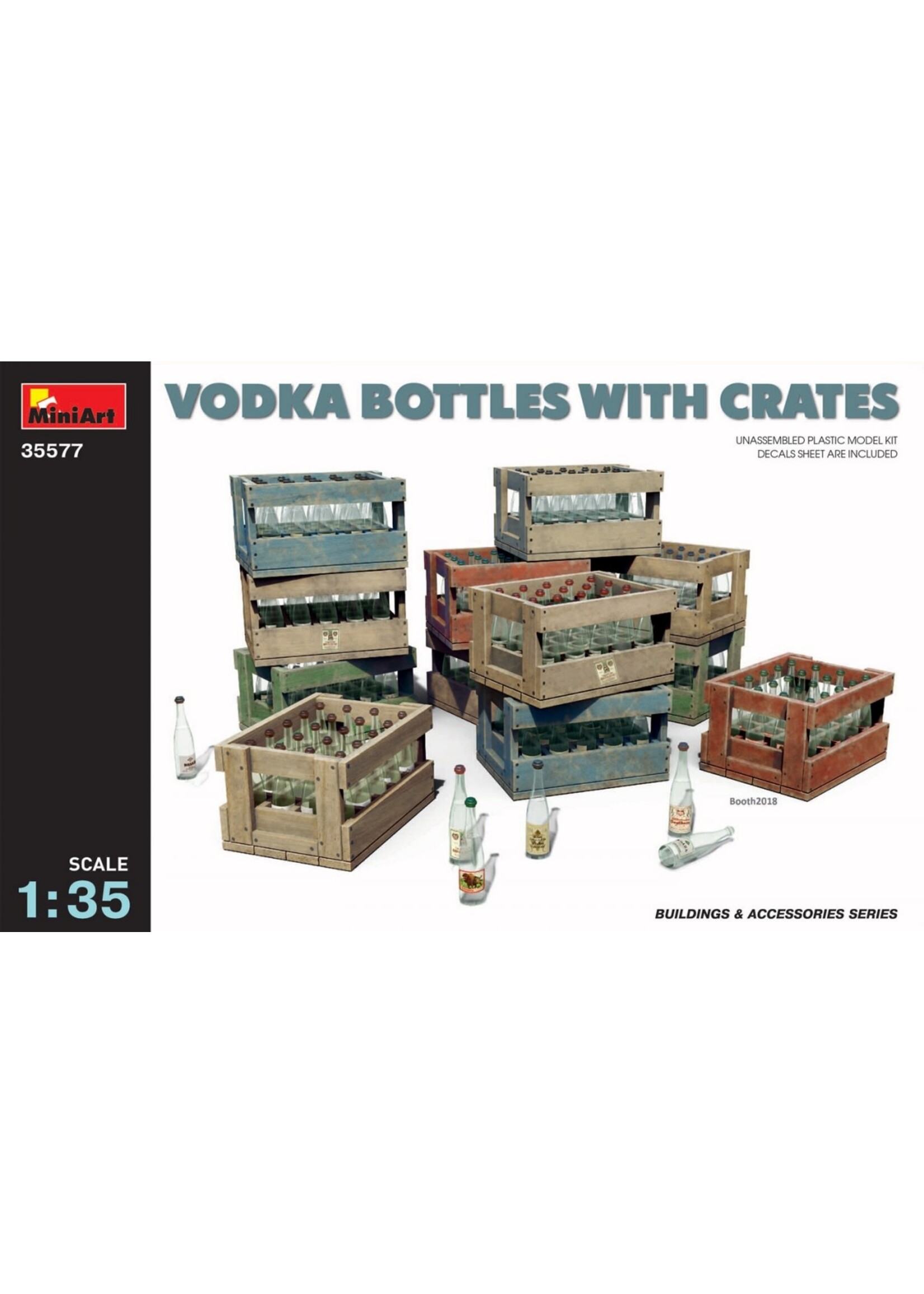 MiniArt MIART35577 Vodka Bottles with Crates (1/35)