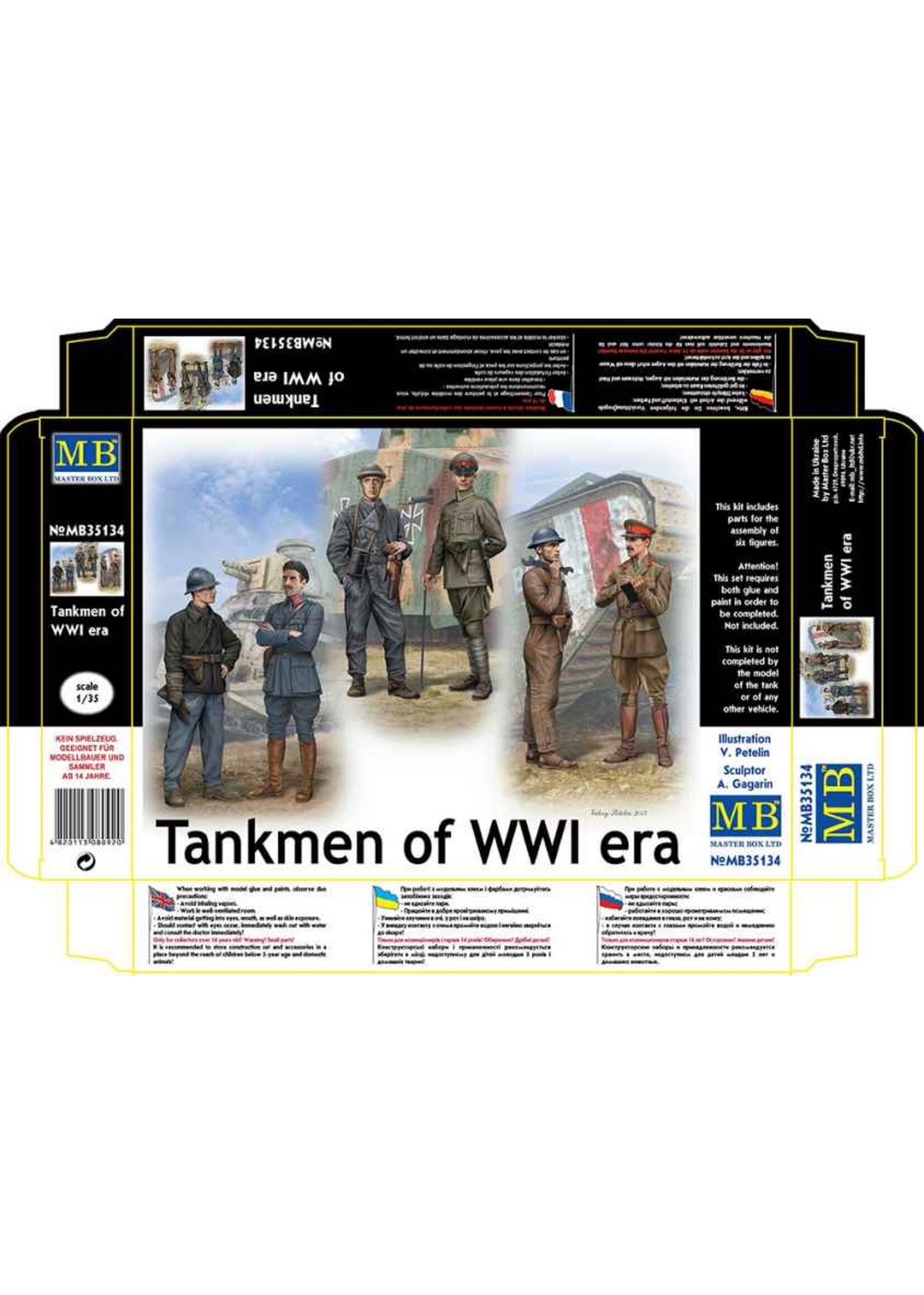 Master Box ***MSTBX35134 Tankmen WWI (1/35)