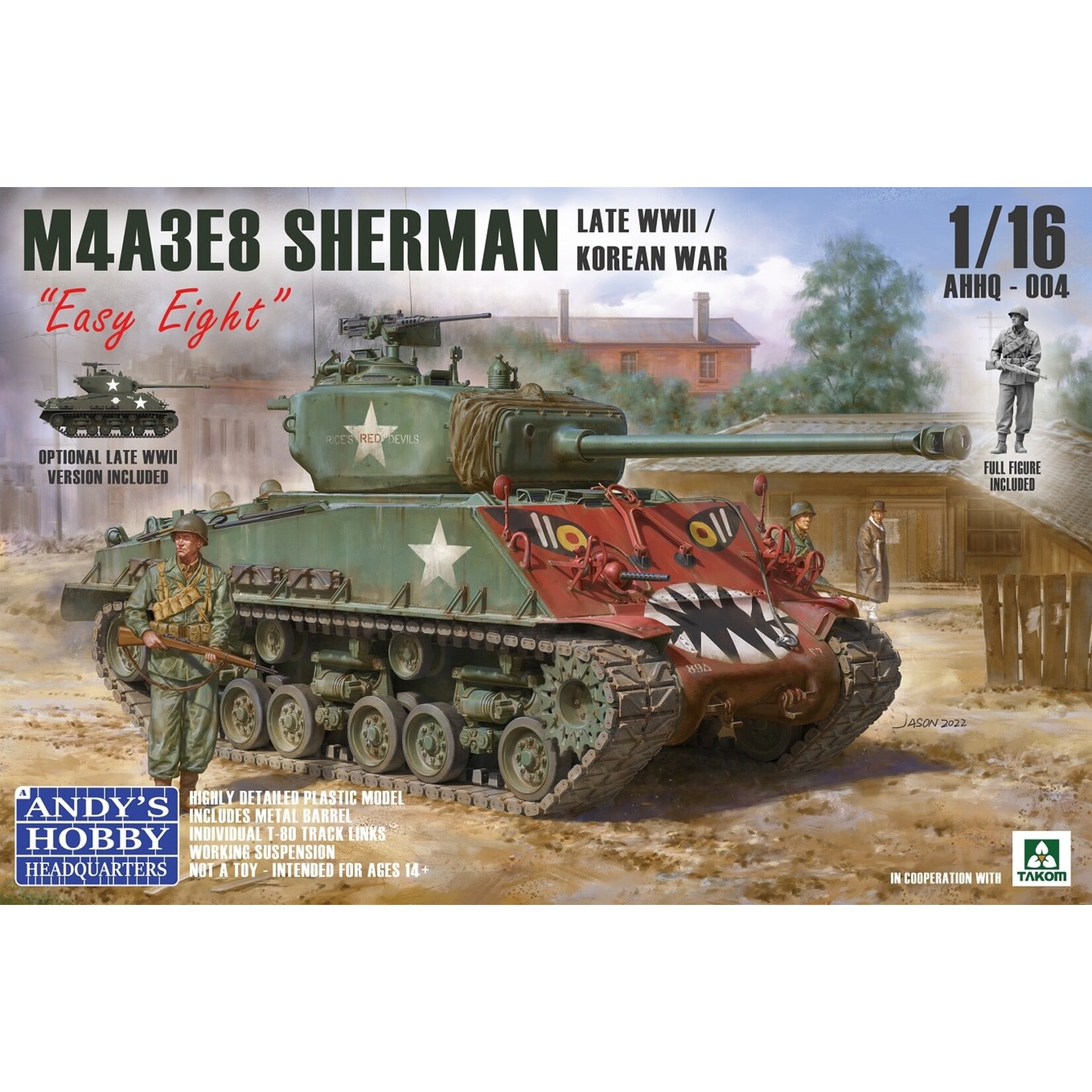 Andys Hobby Headquarters AHHQ004 M4A3E8 Sherman Korean War (1/16)