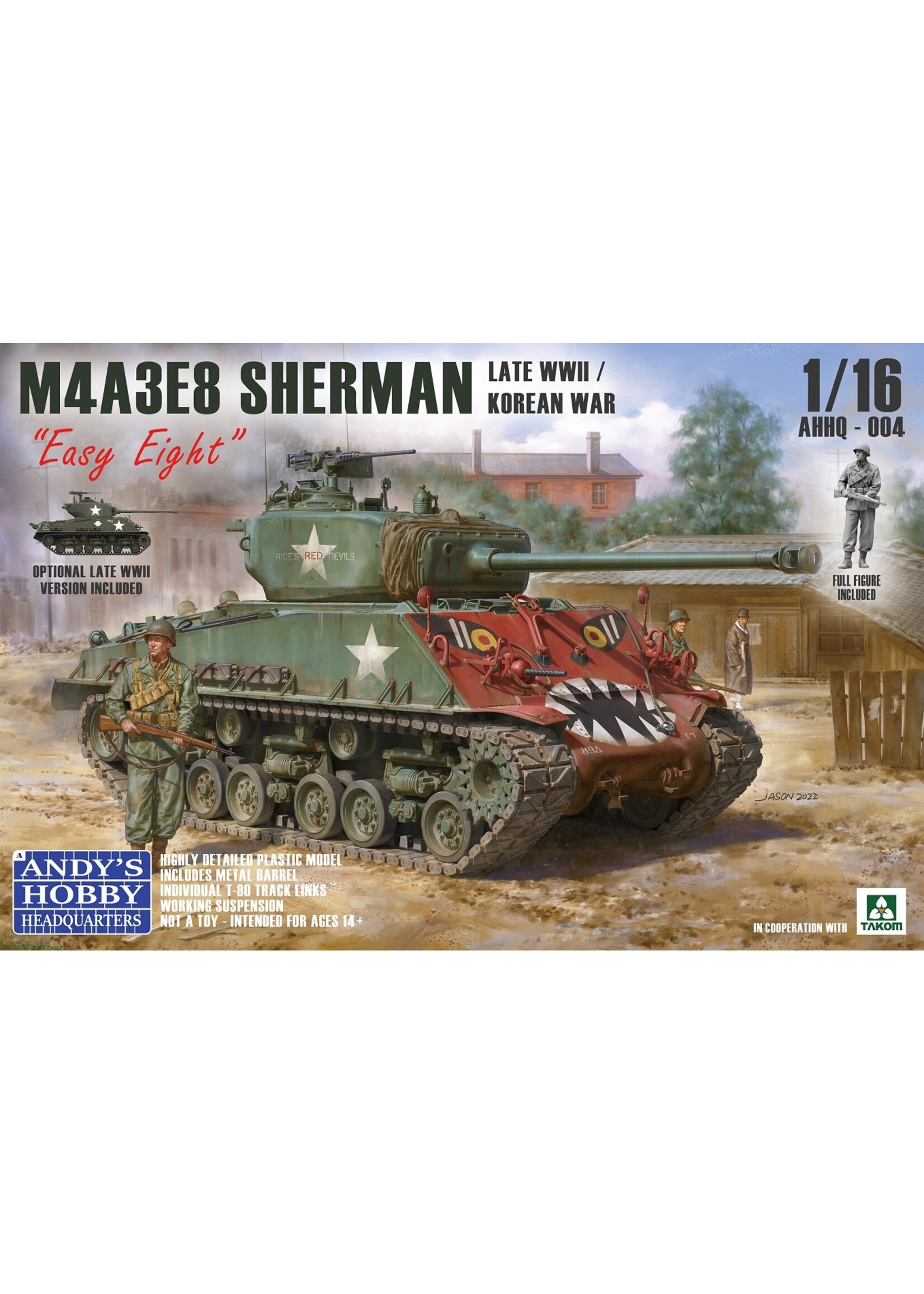 Andys Hobby Headquarters ***AHHQ004 M4A3E8 Sherman Korean War (1/16)