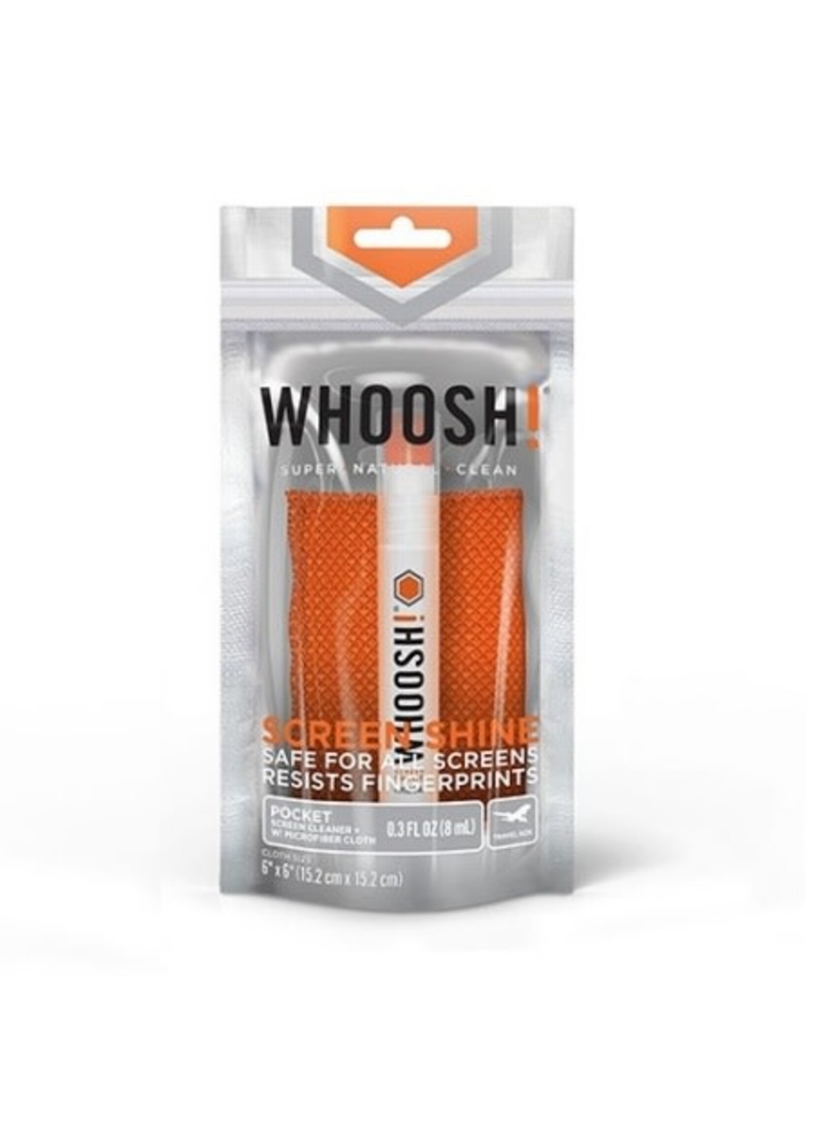 Whoosh Whoosh! Screen Shine 8ml Pocket Spray with 1 Cloth