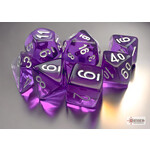 Chessex Dice RPG 20377 7pc Translucent Purple/White MINI