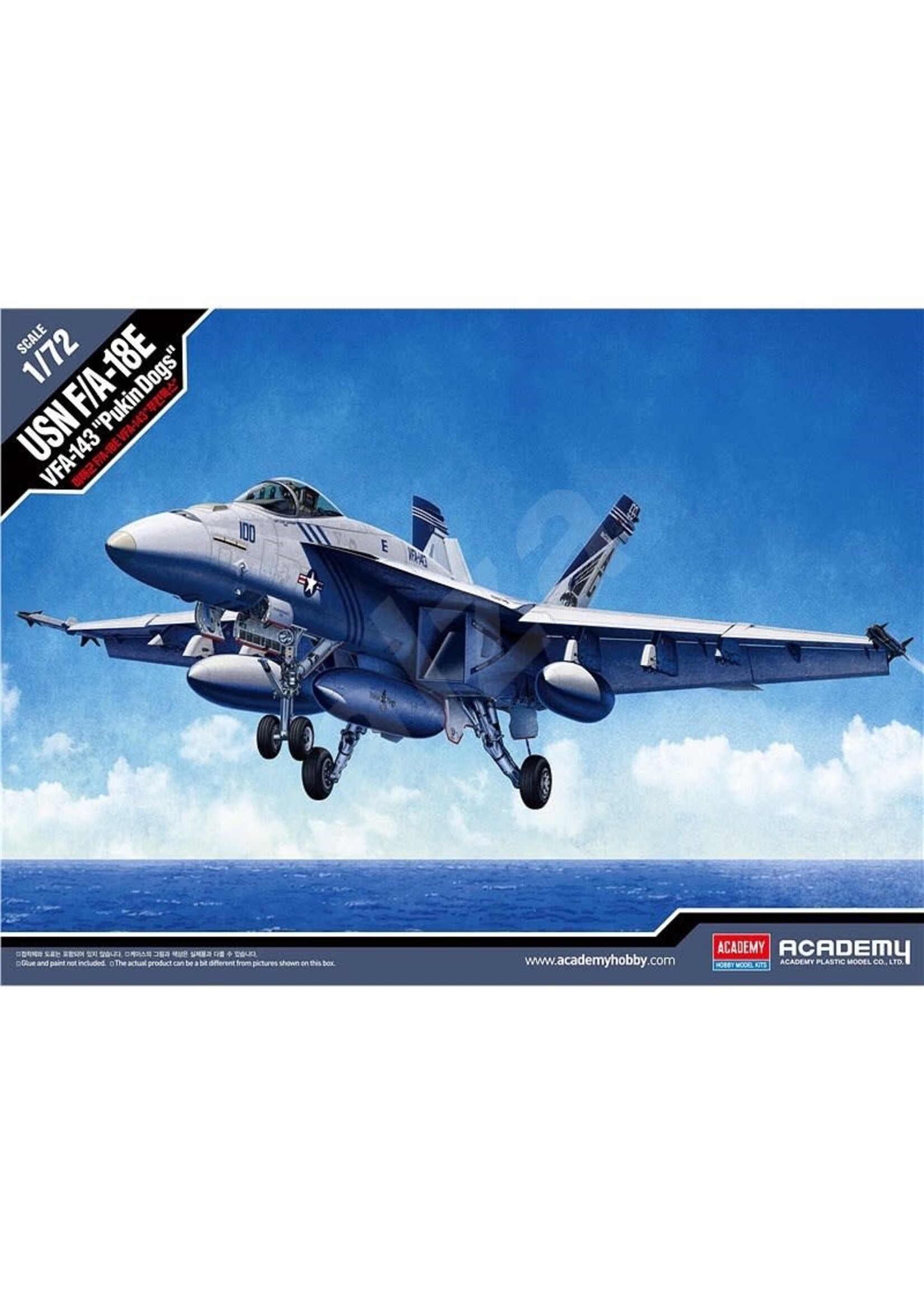 Academy ACA12547 USN F/A-18E VFA-143 Pukin Dogs (1/72)