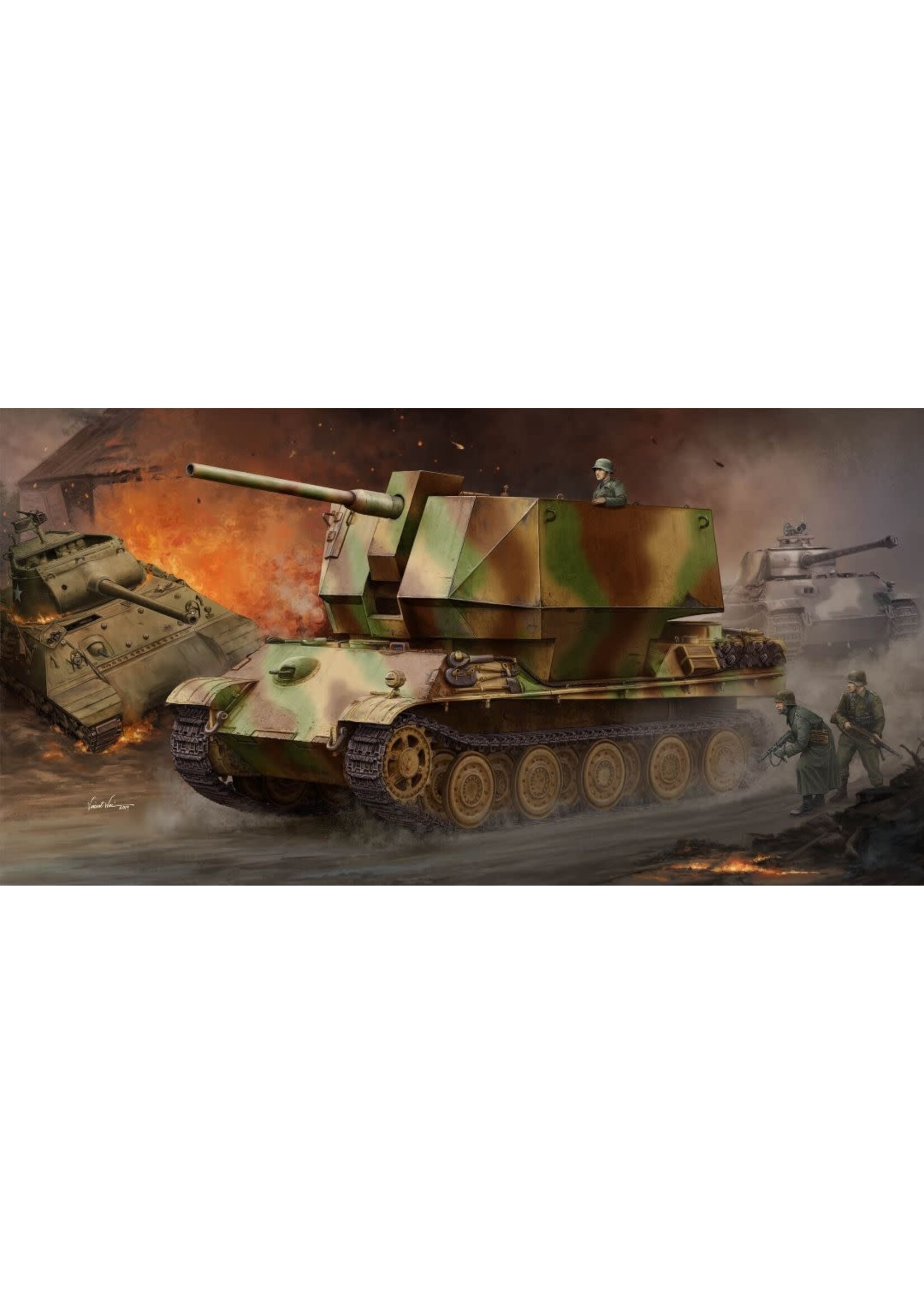 Trumpeter TRU09531 FlakPanther with 8.8cm Flak 36/37 (1/35)