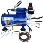 Paasche Paasche Airbrushing Kit (Compressor & Airbrush & Cleaning Kit)