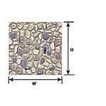Plastruct PLA91581 Styrene HO-Scale Random Stone Sheet
