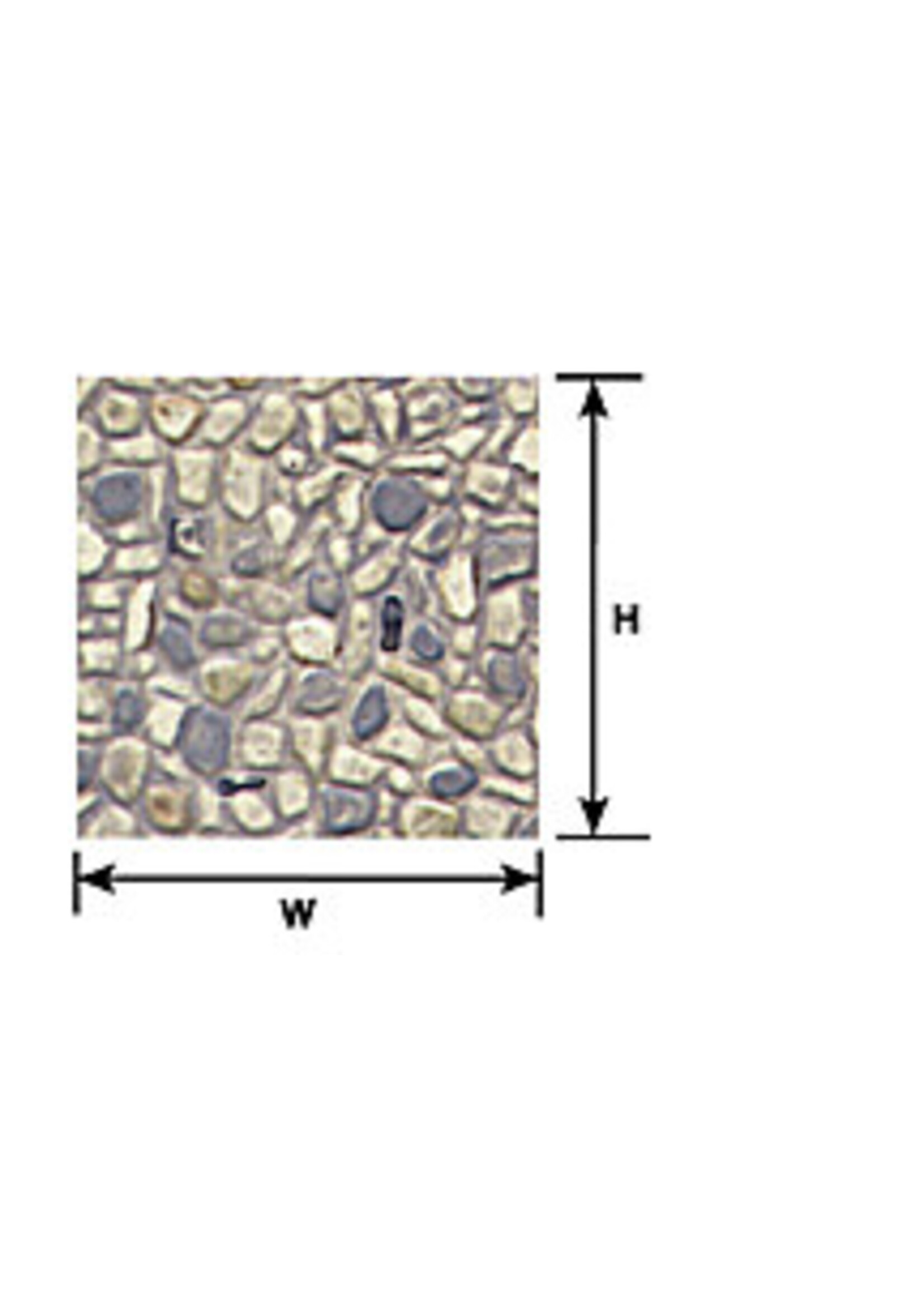 Plastruct PLA91581 Styrene HO-Scale Random Stone Sheet
