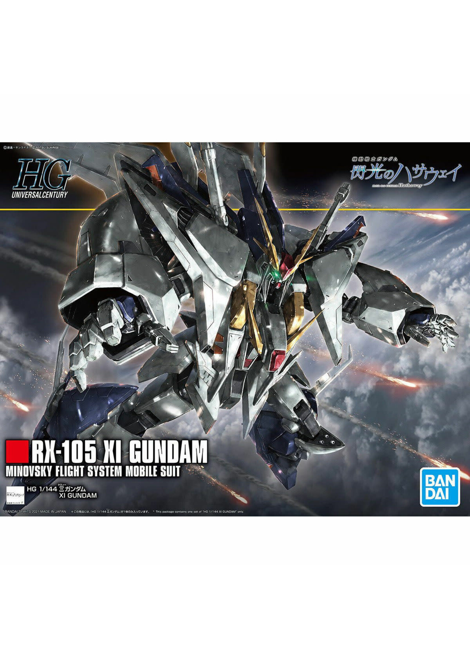 Bandai BNDAI2530614 238 RX-105 Xi Gundam Hathaways Flash (1/144)