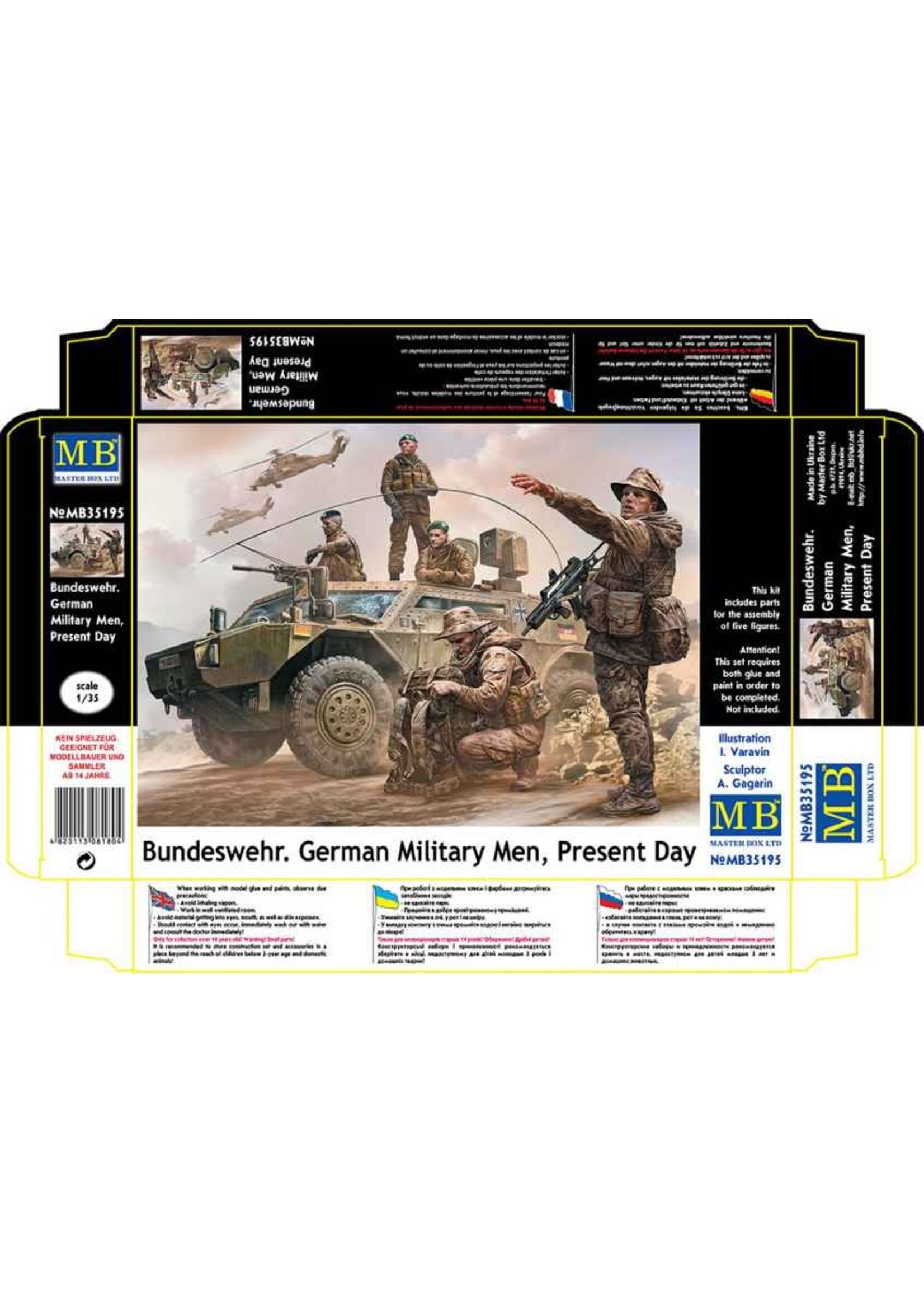 Master Box ***MSTBX35195 Bundeswehr German Military Men Present Day (1/35)