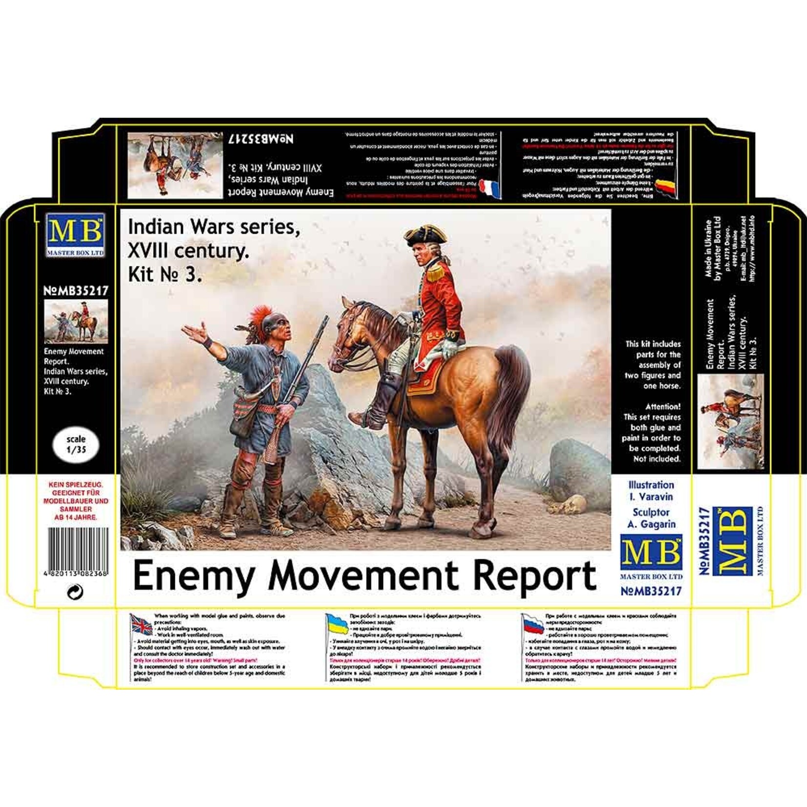 Master Box MSTBX35217 Enemy Movement Report Indian Wars Series Kit 3 (1/35)