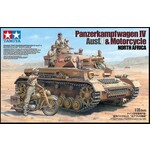 Tamiya TAM25208 Panzer IV Ausf.F & Motorcycle North Africa (1/35)