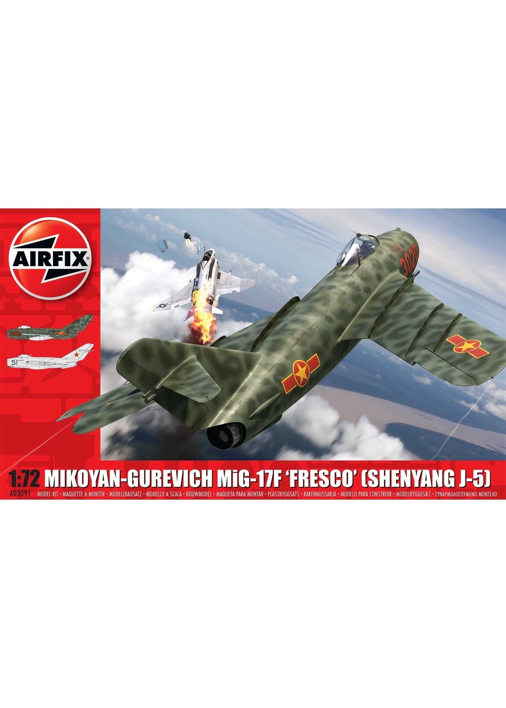 Airfix AIR03091 Mikoyan-Gurevich MIG-17F Fresco Shenyan J-5 (1/72)