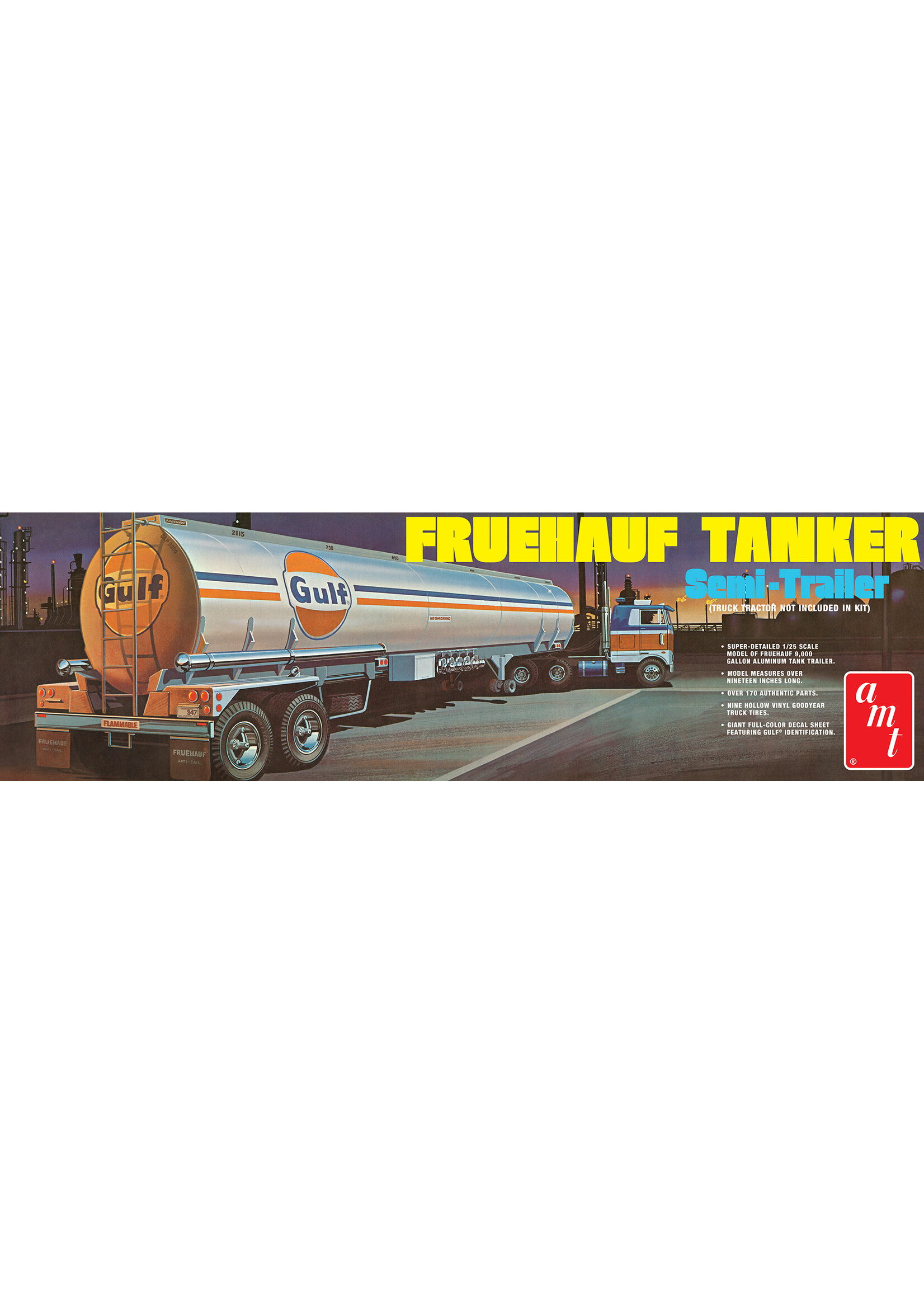 AMT ***AMT1354 Fruehauf Semi Trailer Tanker Gulf (1/25)
