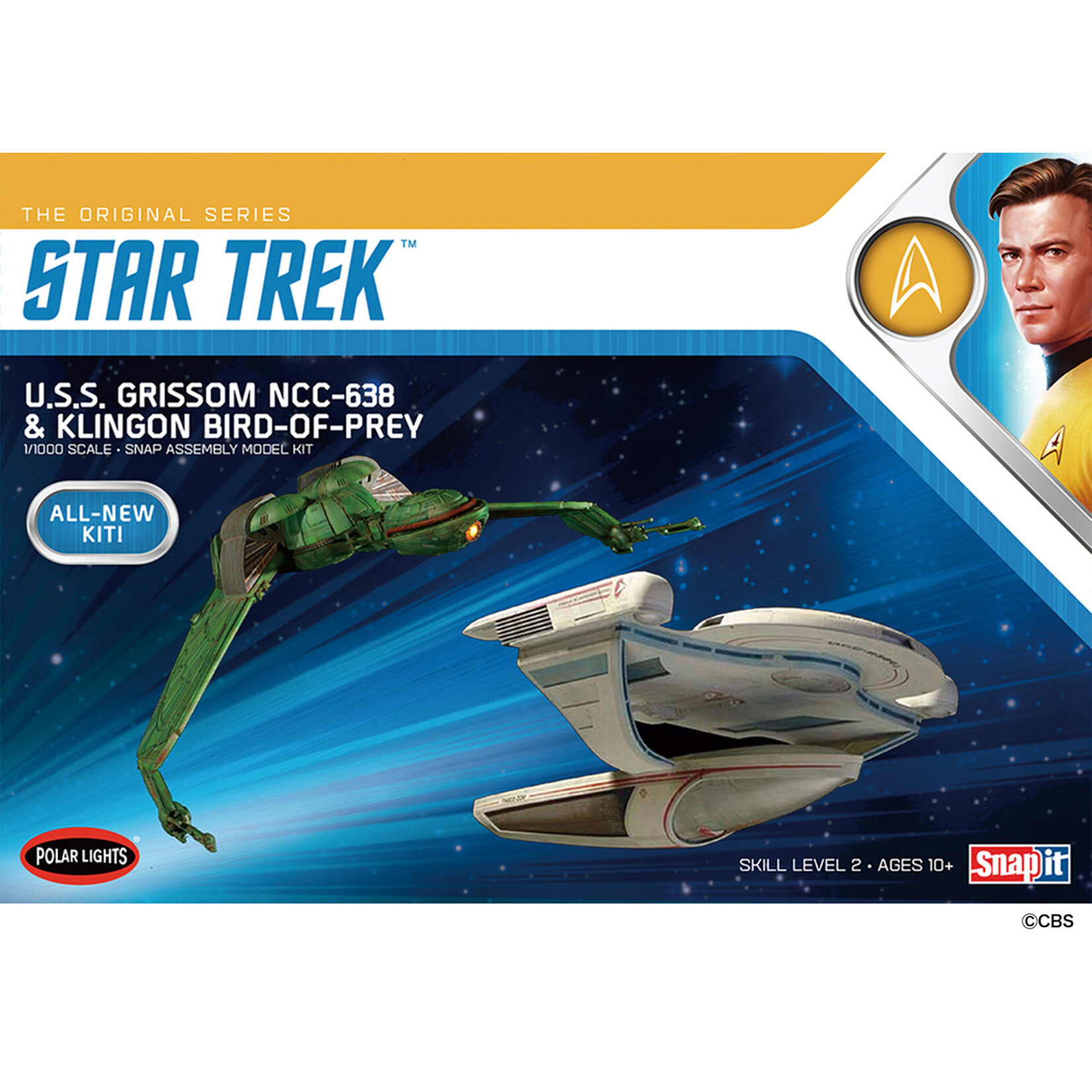 Polar Lights POL957 Star Trek USS Grissom & Klingon Bird of Prey 2 Pack