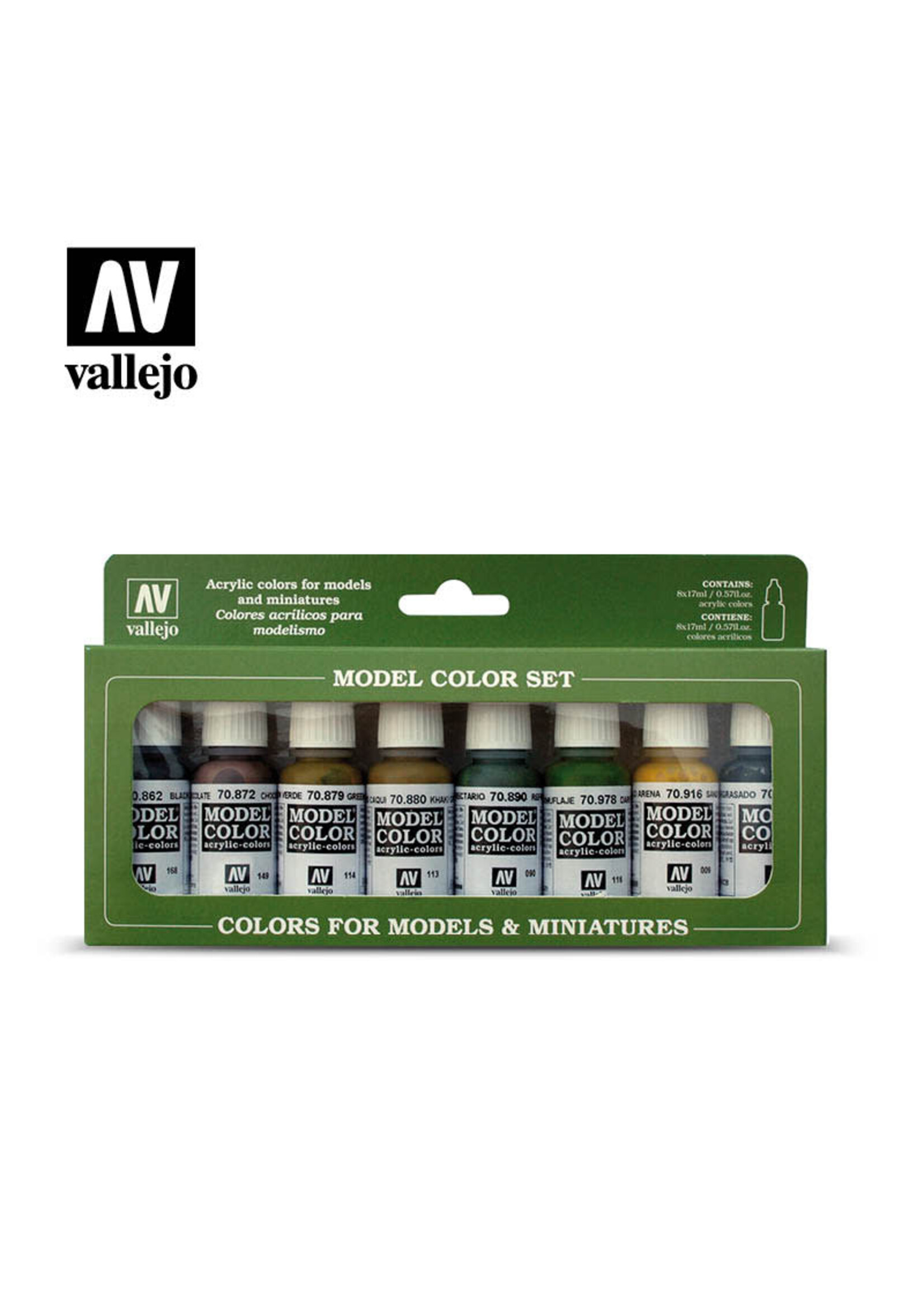 Vallejo VAL70108 Panzer Color Set (8pc)