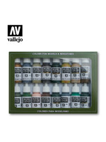 Vallejo VAL70114 WW2 German Camouflage Color Set (16pc)