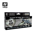 Vallejo VAL71156 USAF Colors Gray Schemes (8pc)