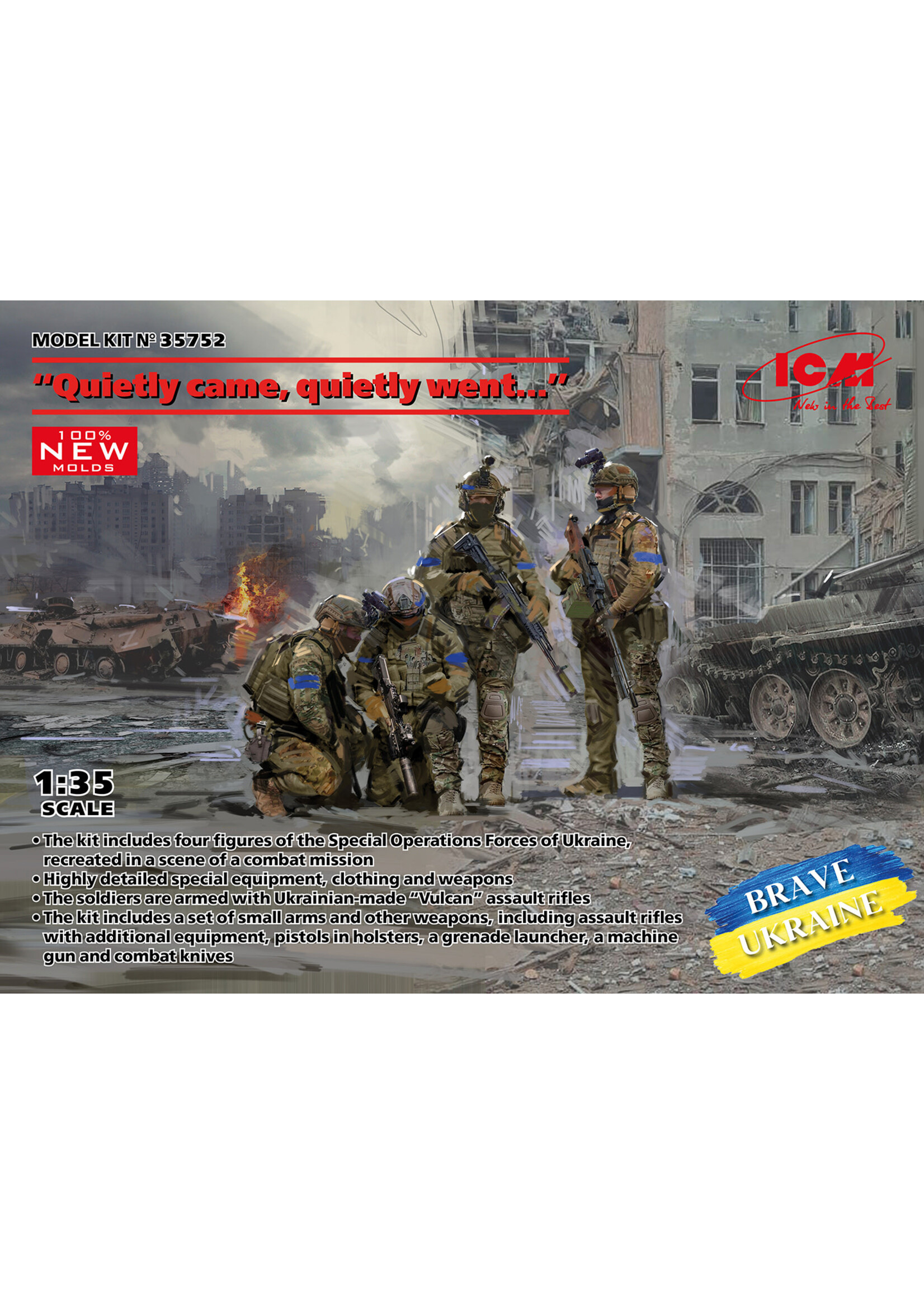 ICM ICM35752 Quietly Came Quietly Went 4 Figures (1/35)