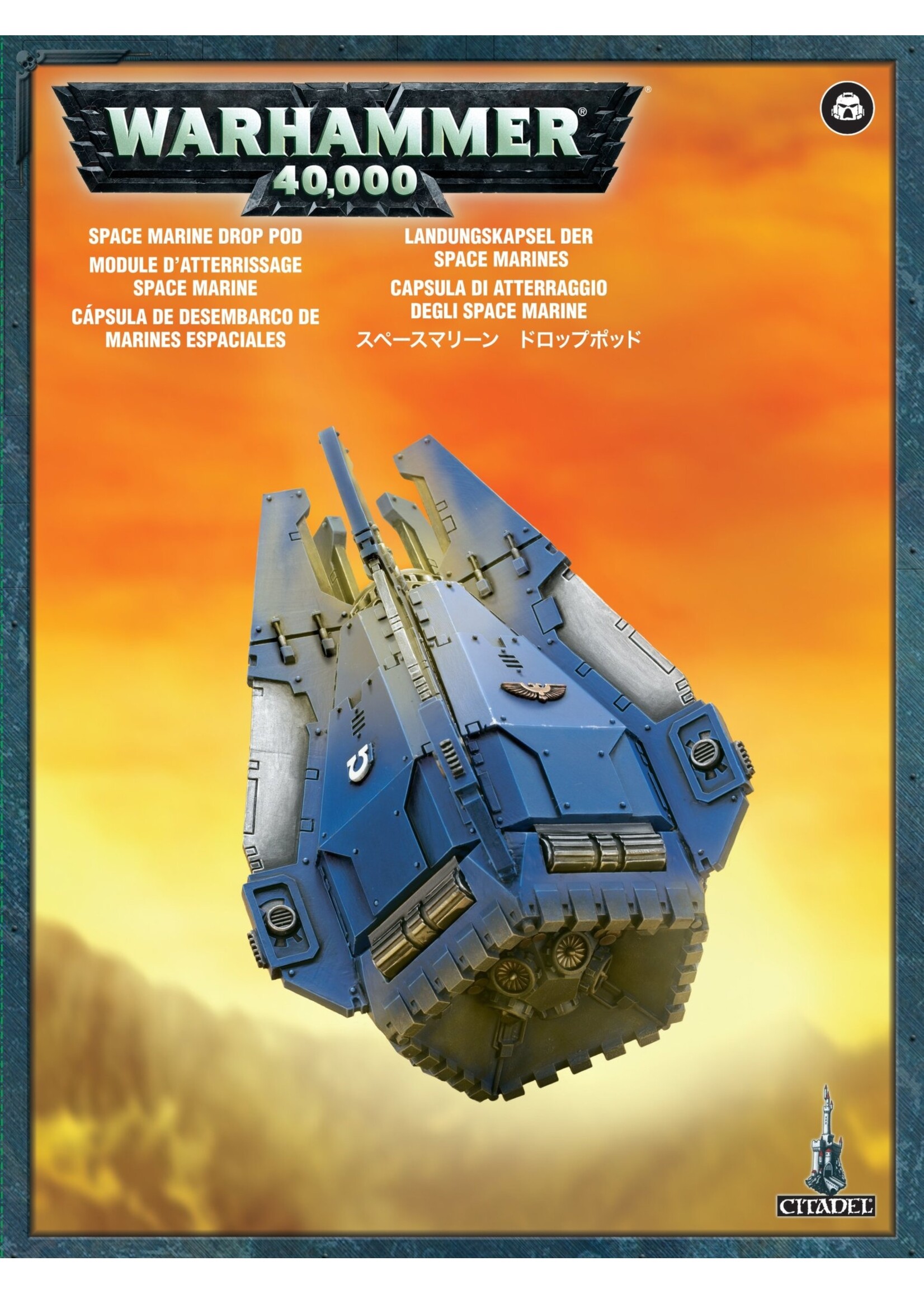 WH40K Space Marines Drop Pod