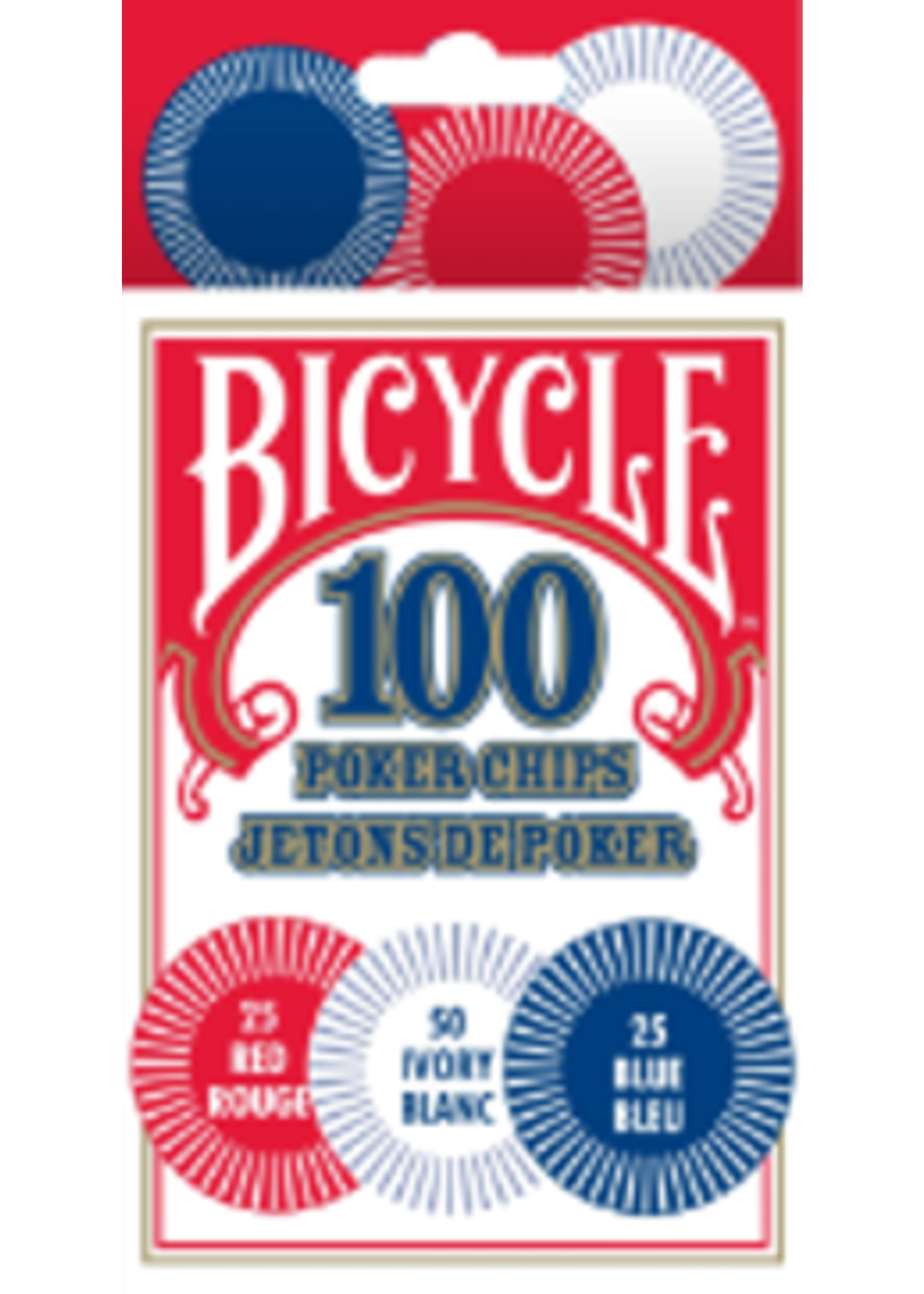 Bicycle Plastic Poker Chips (100pc)