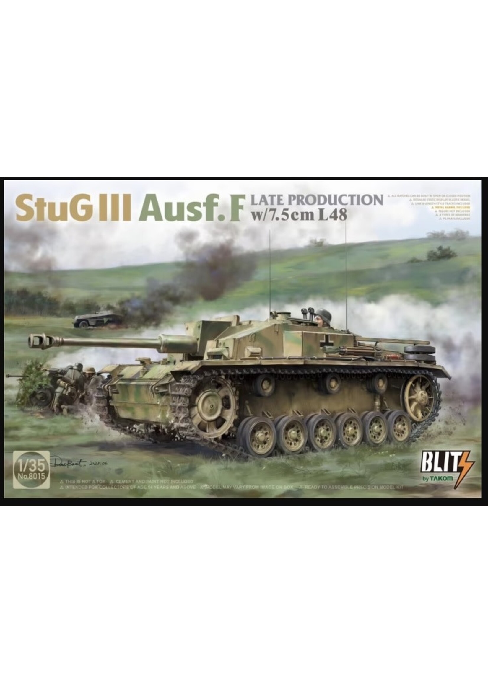 Takom TAK8015 Stug III Ausf.F Late (1/35)