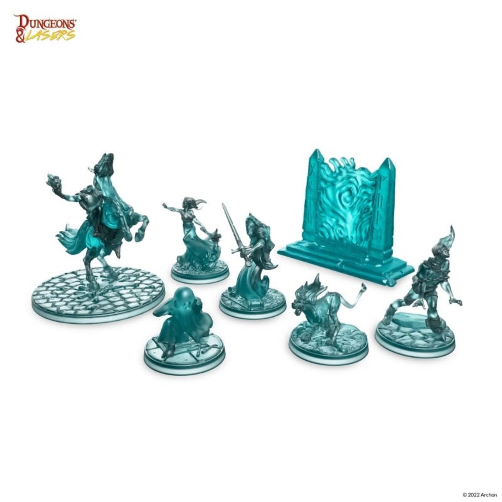 Archon Studio Dungeons & Lasers Ghosts Mini Pack Clear Plastic