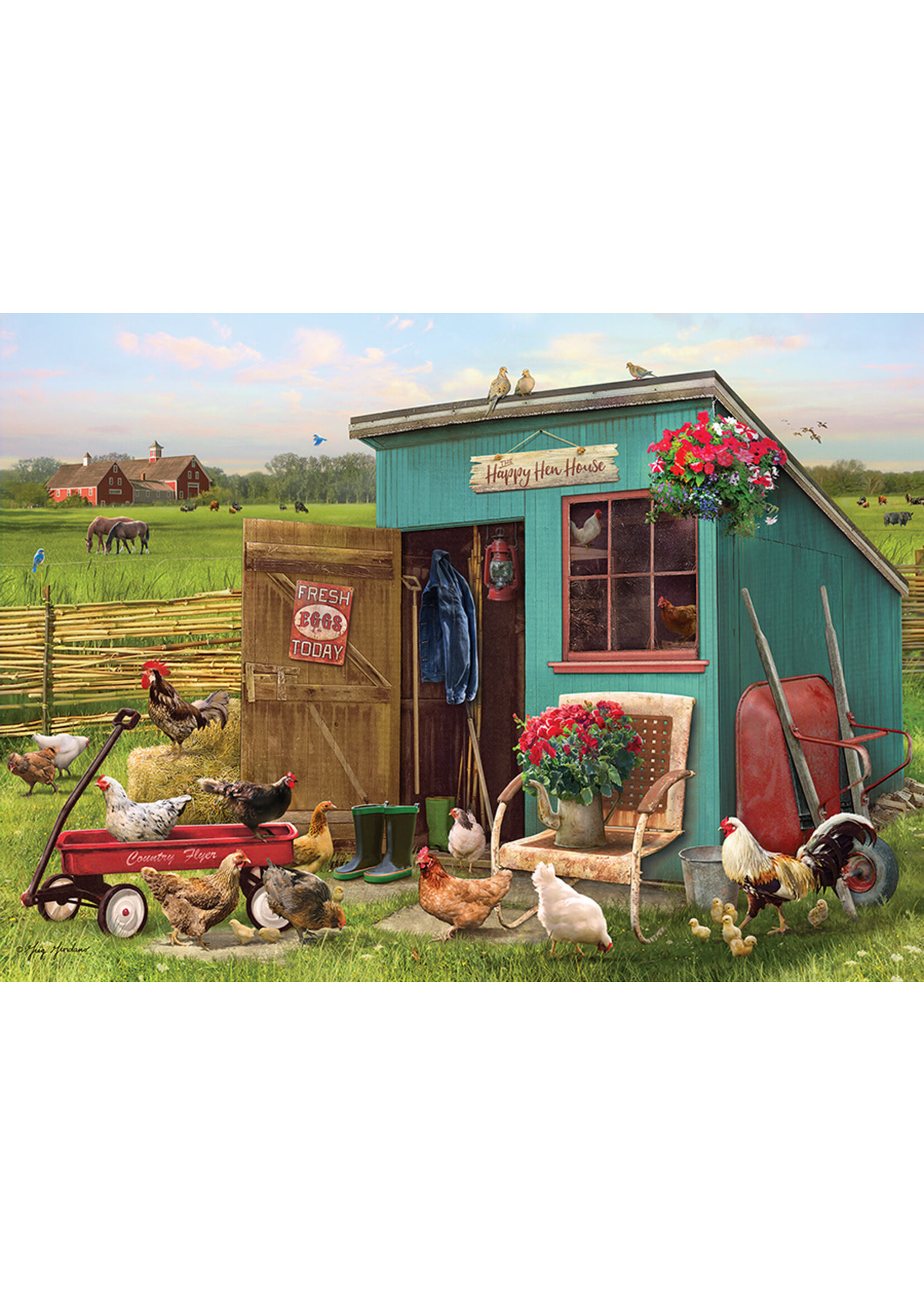 Cobble Hill CH40189 The Happy Hen House (Puzzle1000)