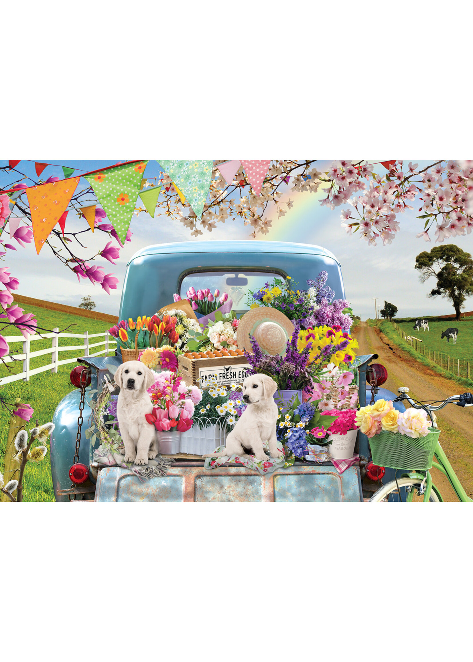 Cobble Hill CH45060 Country Truck in Spring (Puzzle500)