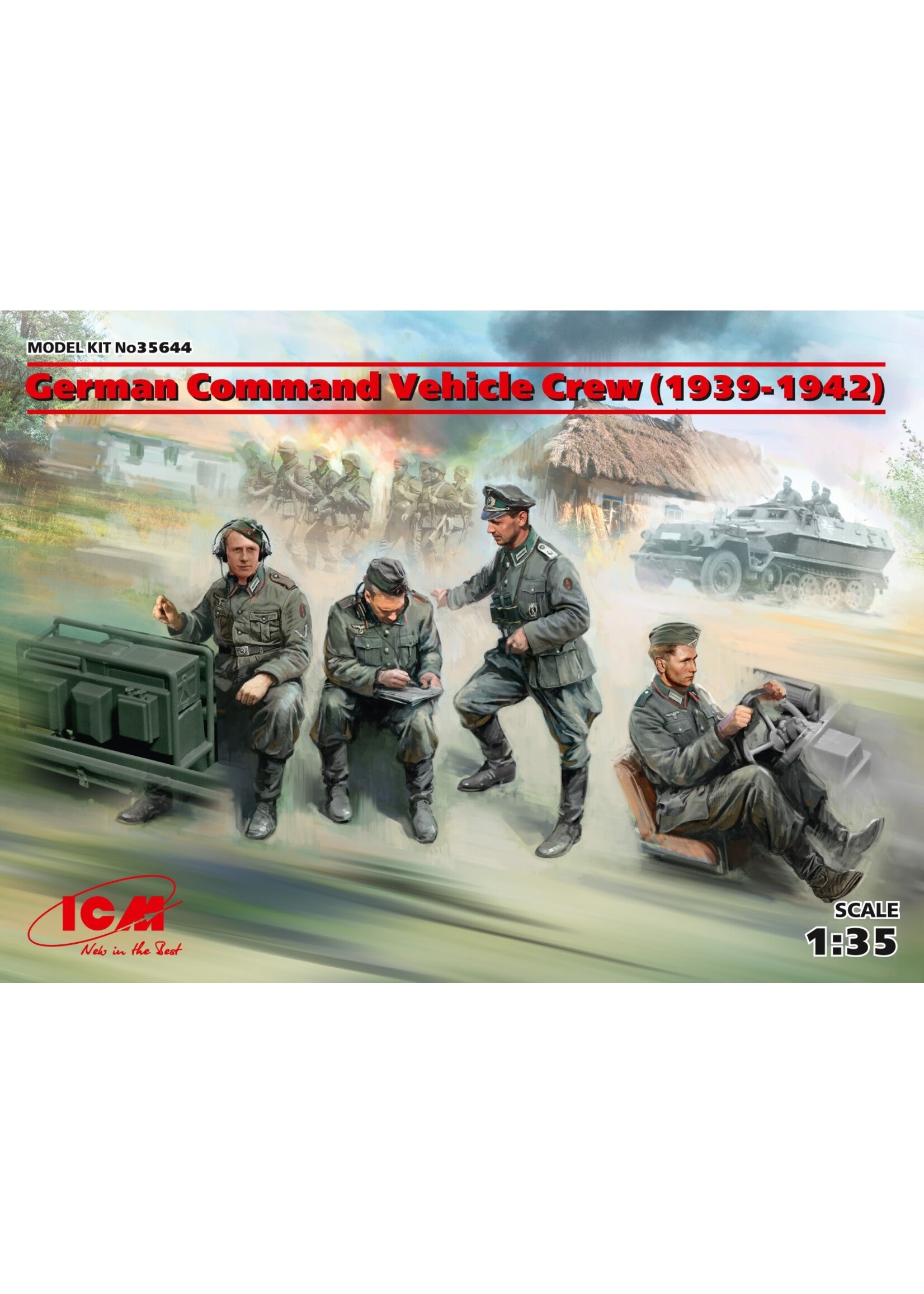 ICM ICM35644 German Command Vehicle Crew 1939-1942 (1/35)