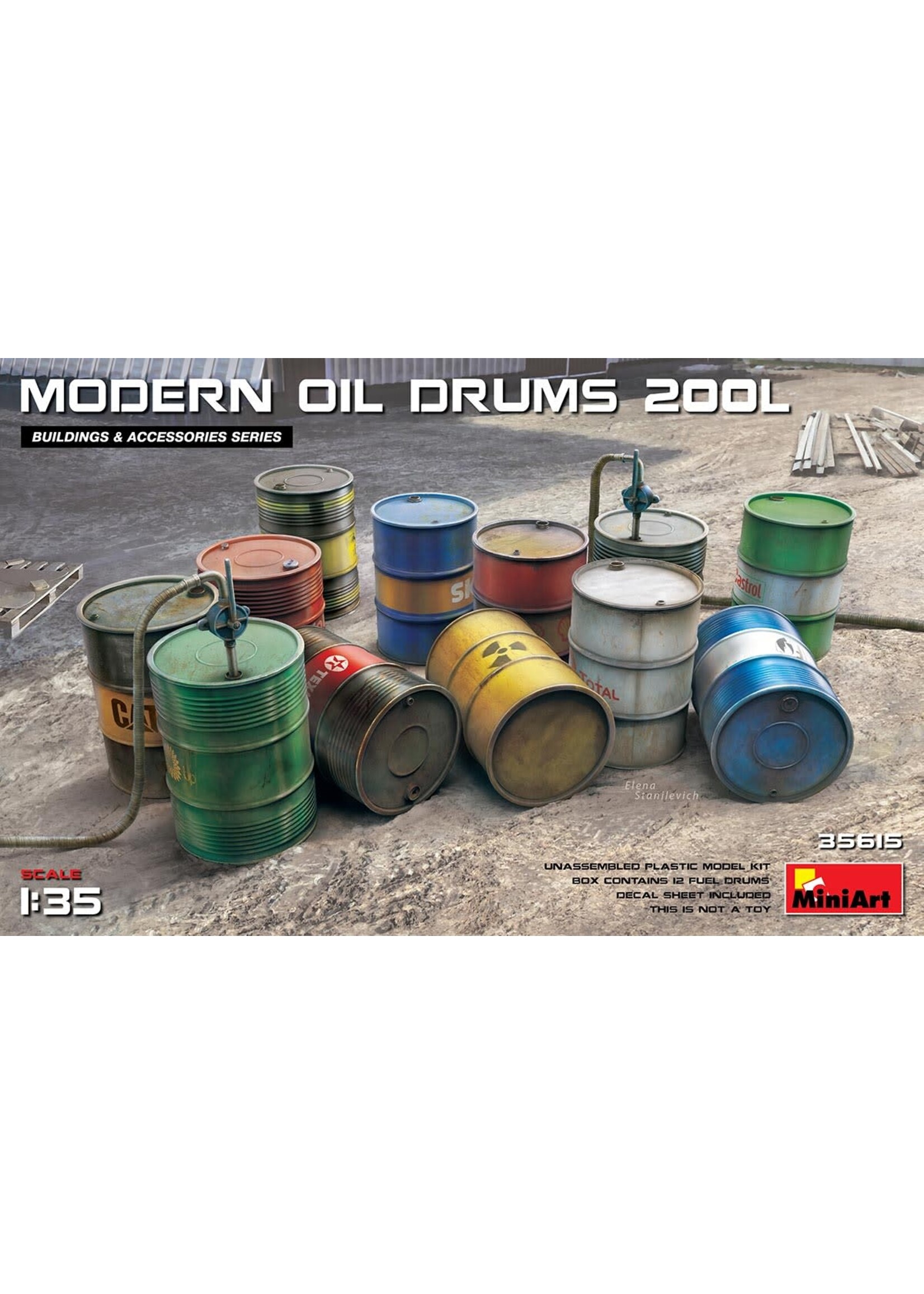 MiniArt MIART35615 Modern Oil Drums 200 litre (1/35)