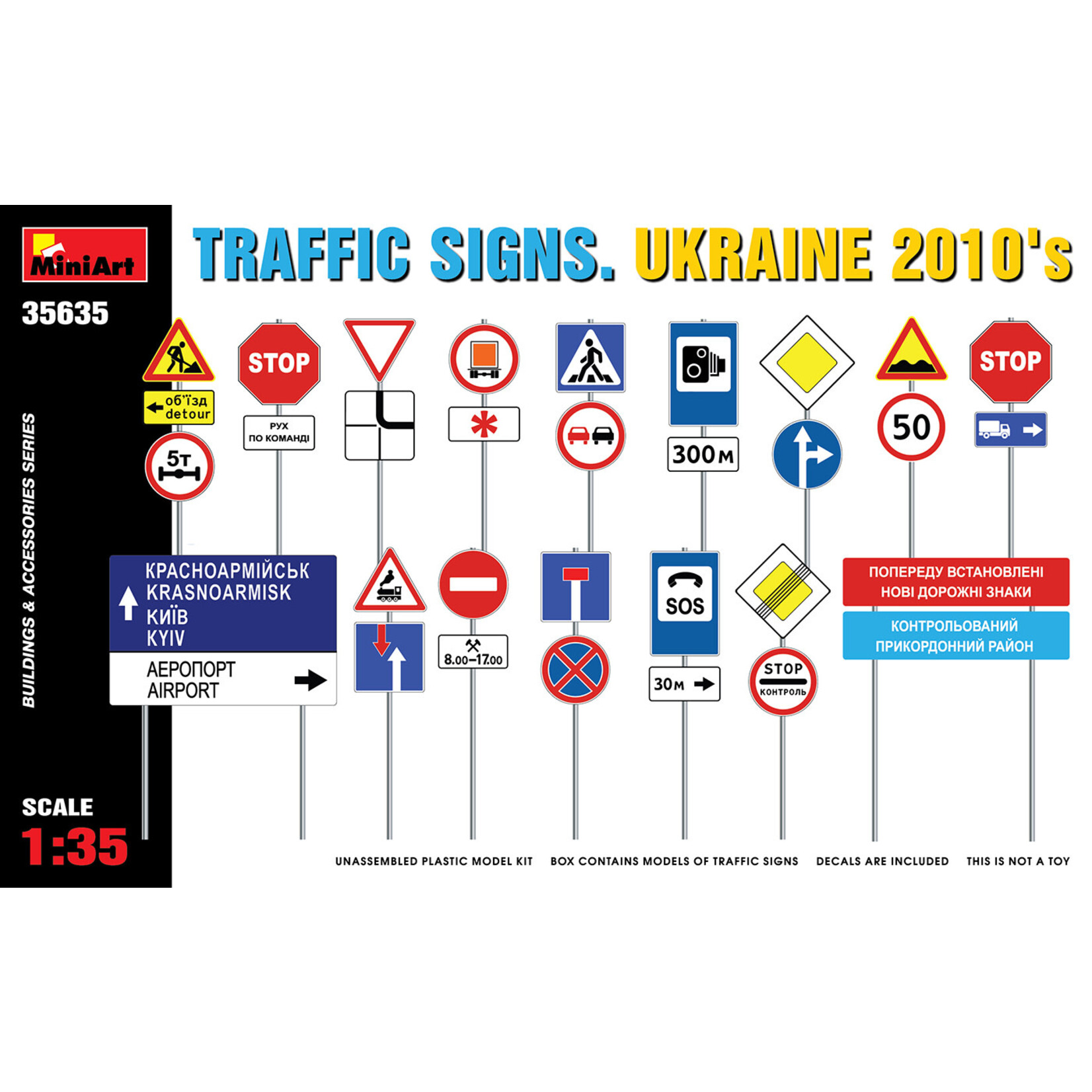 MiniArt MIN35635 Traffic Signs Ukraine 2010s (1/35)