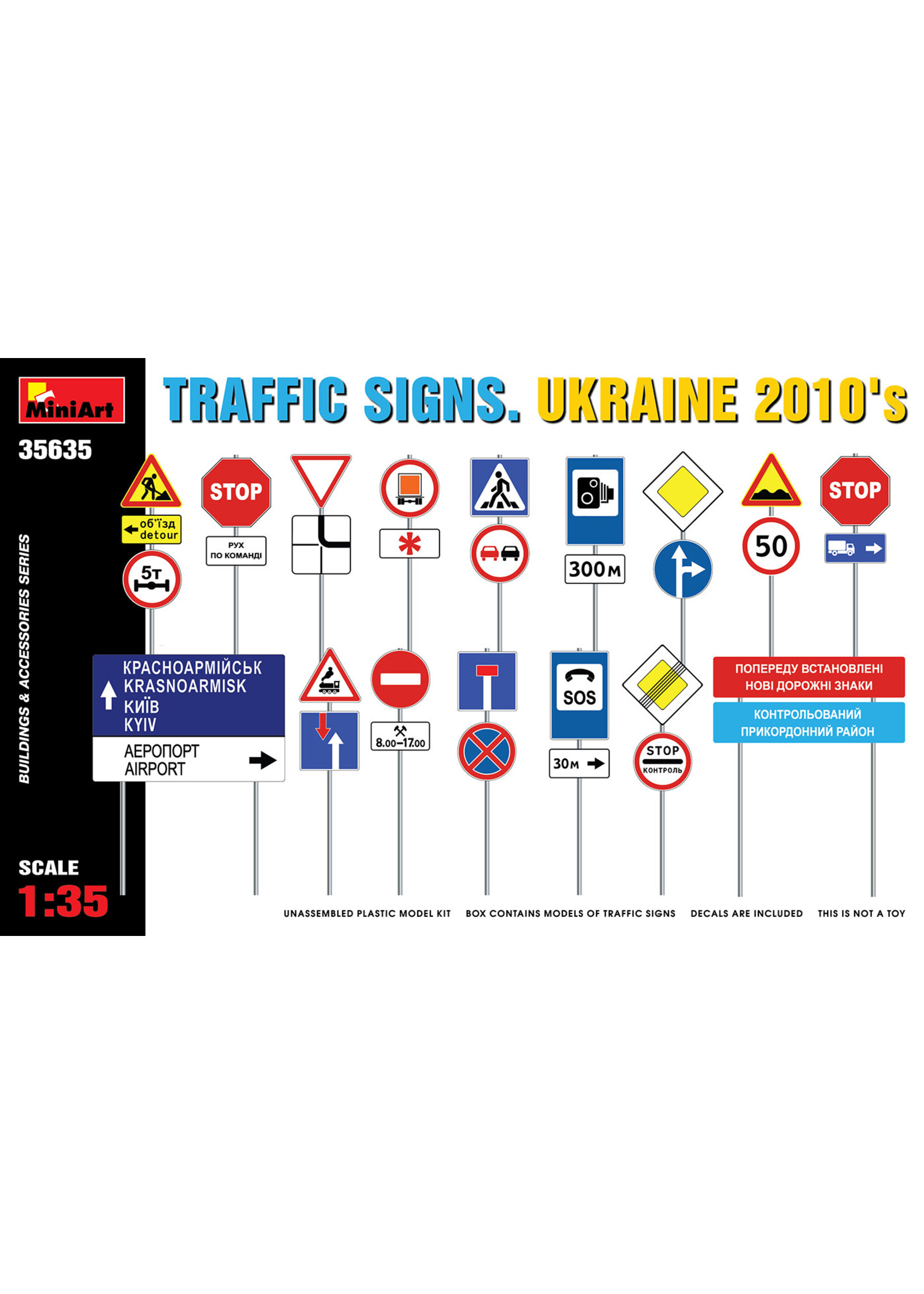 MiniArt MIART35635 Traffic Signs Ukraine 2010s (1/35)