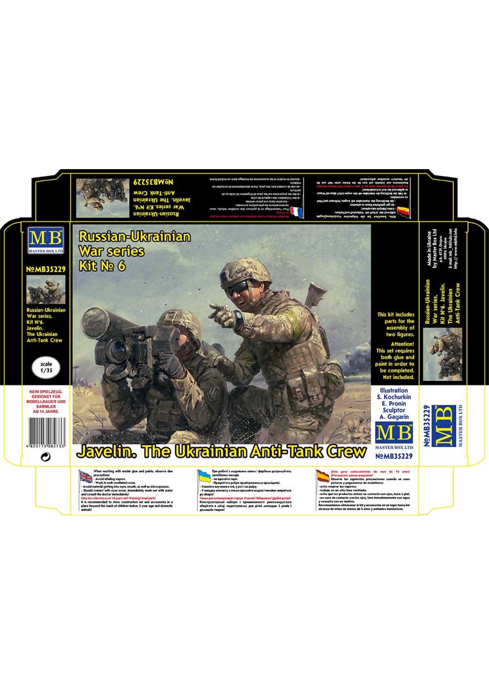 Master Box MSTBX35229 Ukrainian Javelin Anti Tank Crew (1/35)