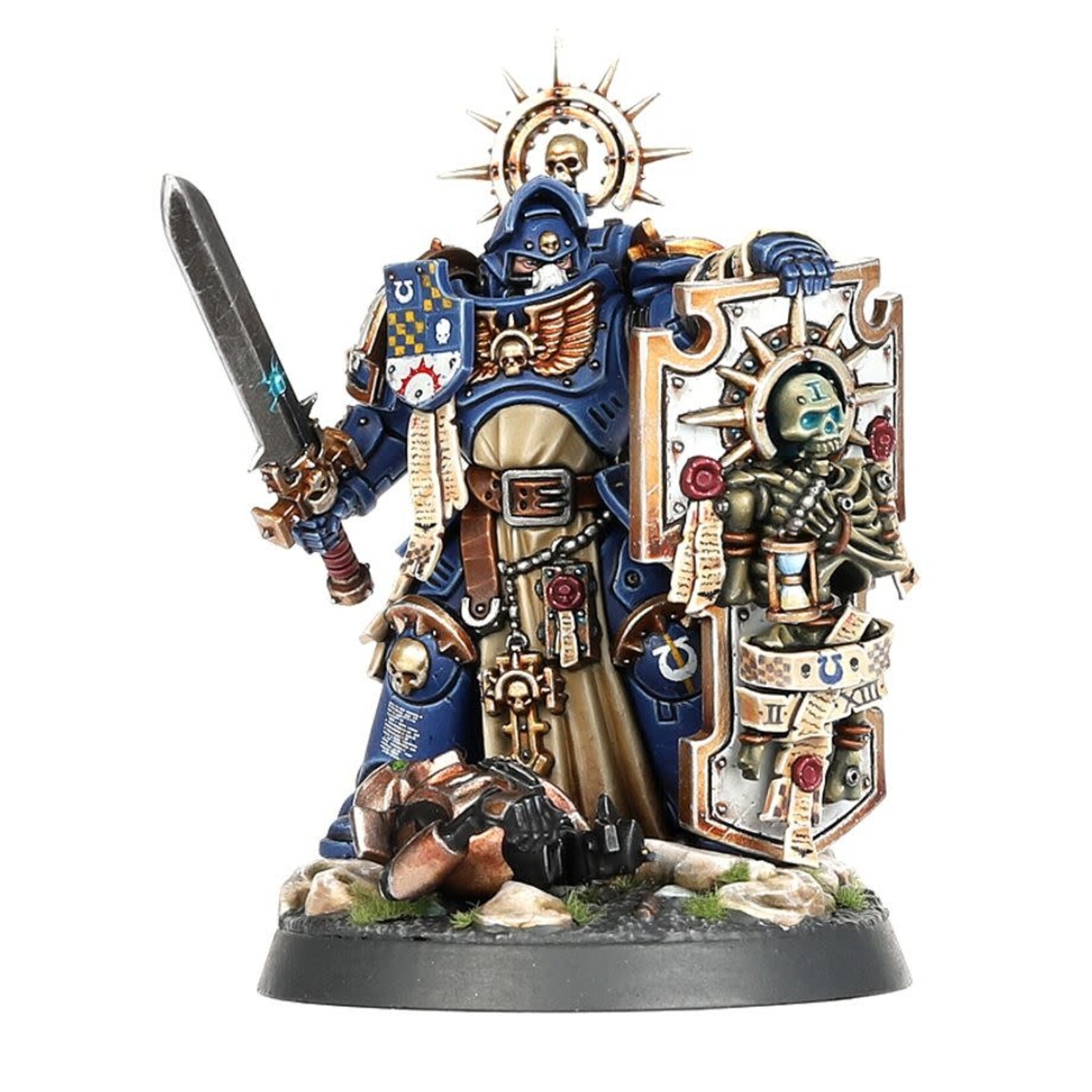 Warhammer 40K WH40K Space Marines Captain with Relic Shield