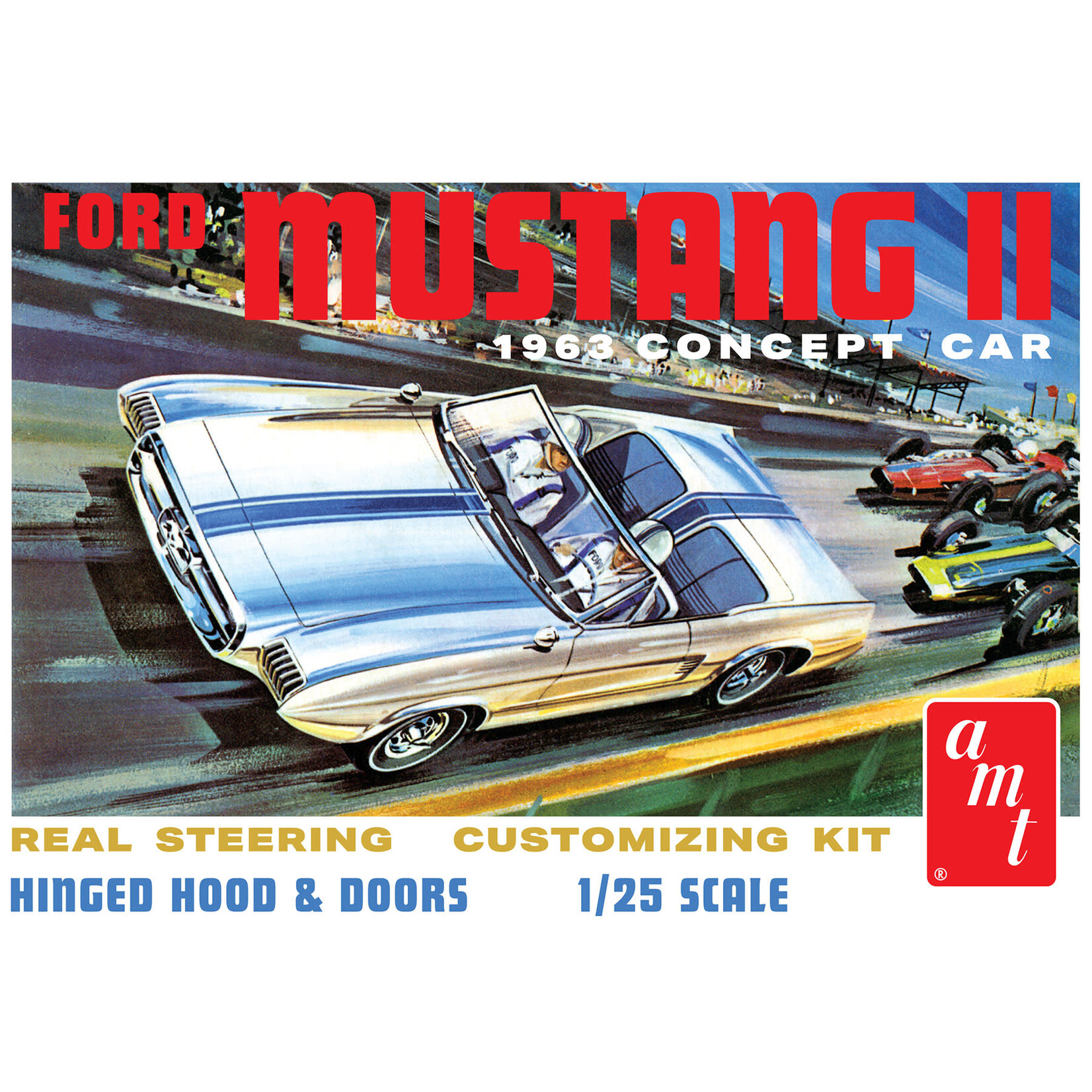 AMT AMT1369 1963 Ford Mustang II Concept Car (1/25)
