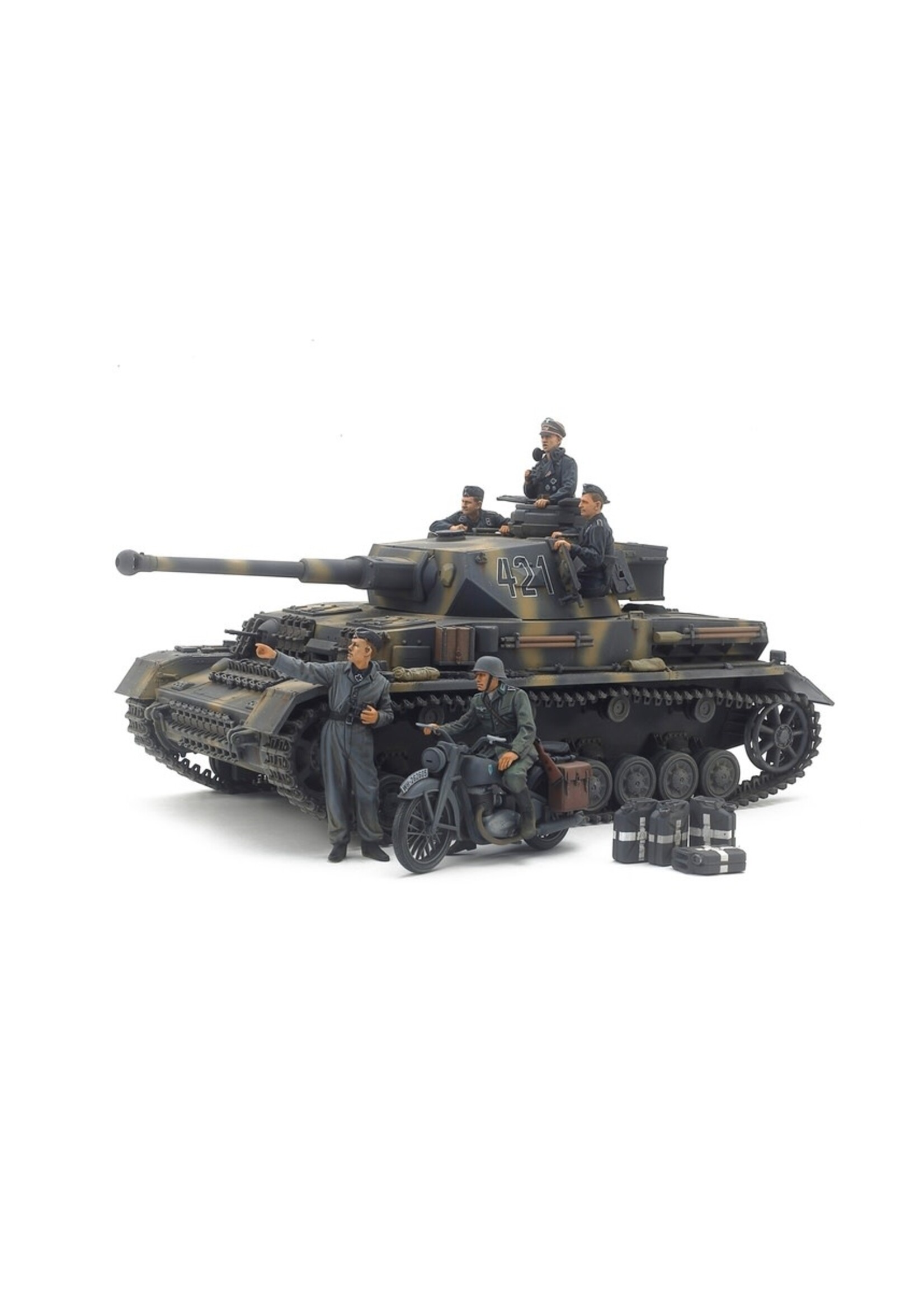 Tamiya TAM25209 Panzer IV.G with Motorcycle (1/35)