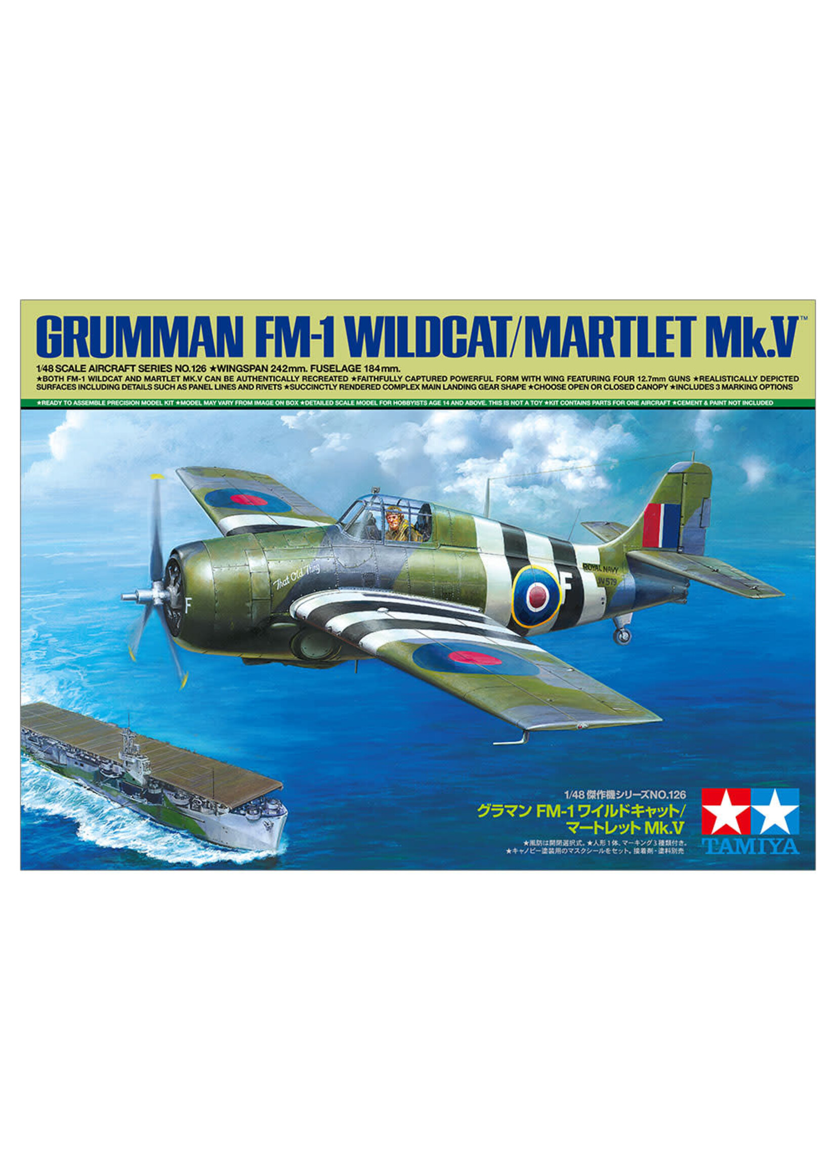 Tamiya TAM61126 Grumman FM-1 Wildcat/Martlet Mk.V (1/48)