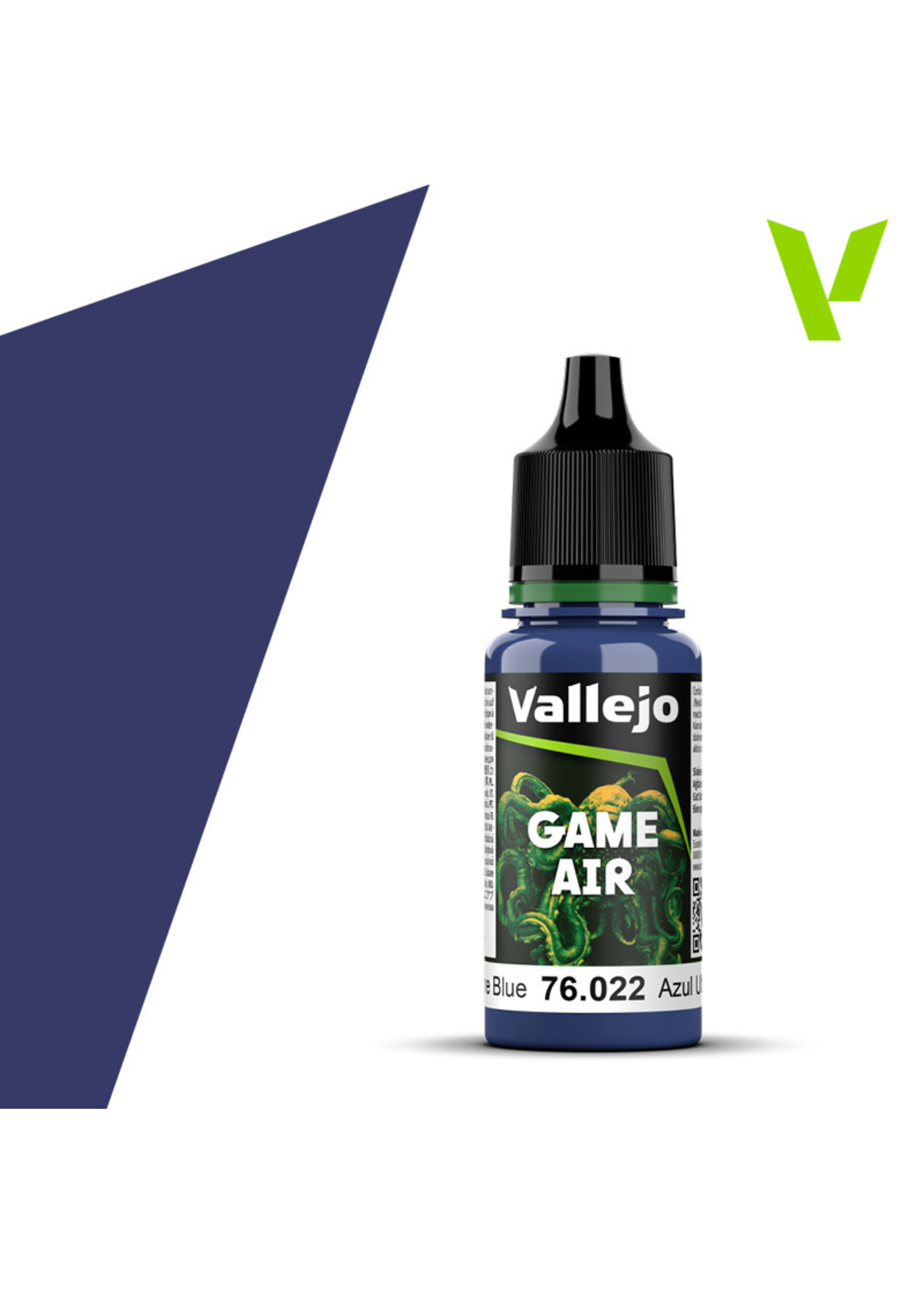 Vallejo 222VAL76022 Game Air Ultramarine Blue (17ml)