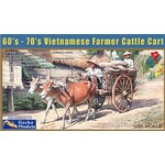 Gecko GEK35GM0110 1960-1970 Vietnamese Farmer Cattle Cart Set (1/35)