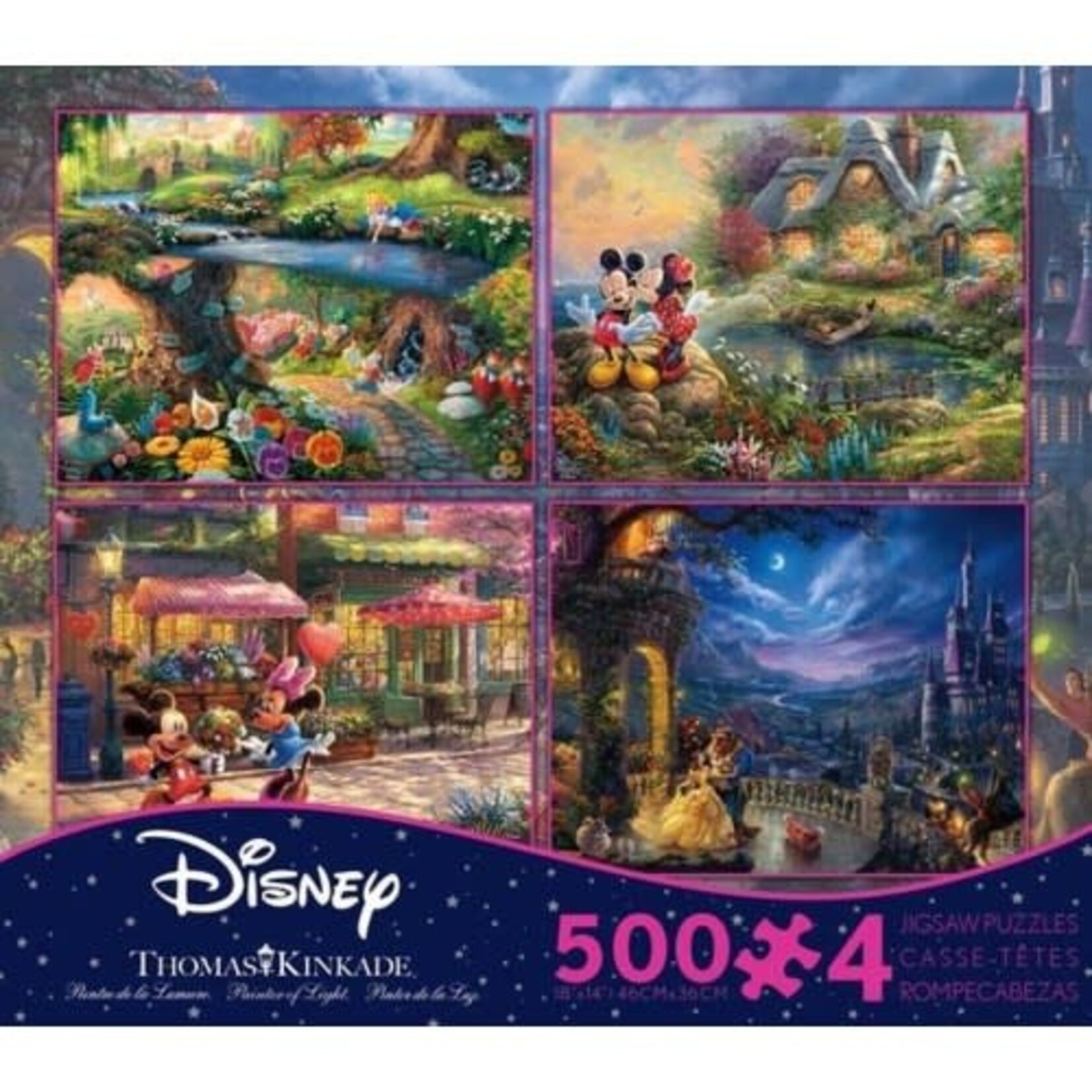 Ceaco CEA3665 Thomas Kinkade Disney 4in1 (Puzzle1500)