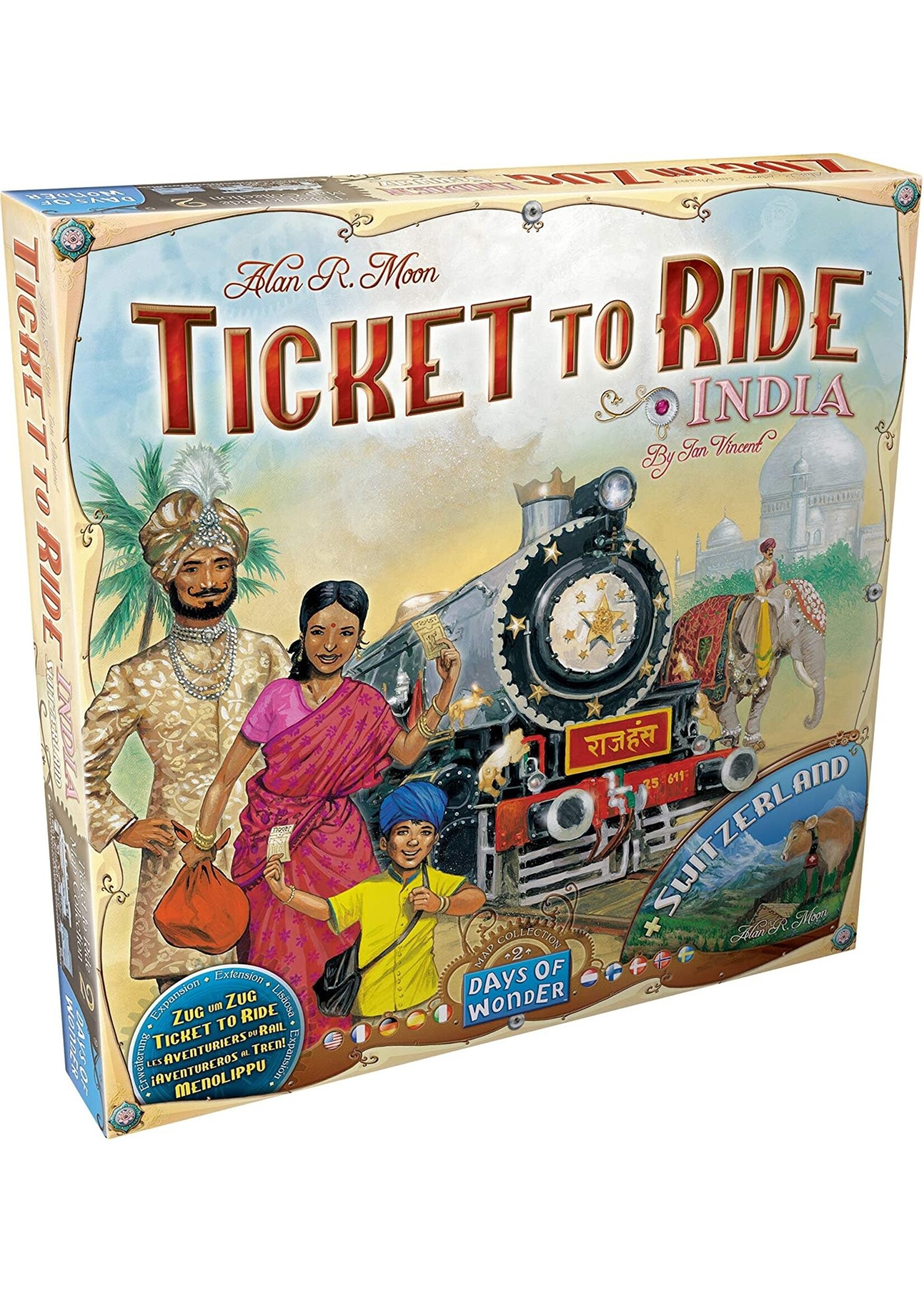 Ticket To Ride Map 2 India & Switzerland