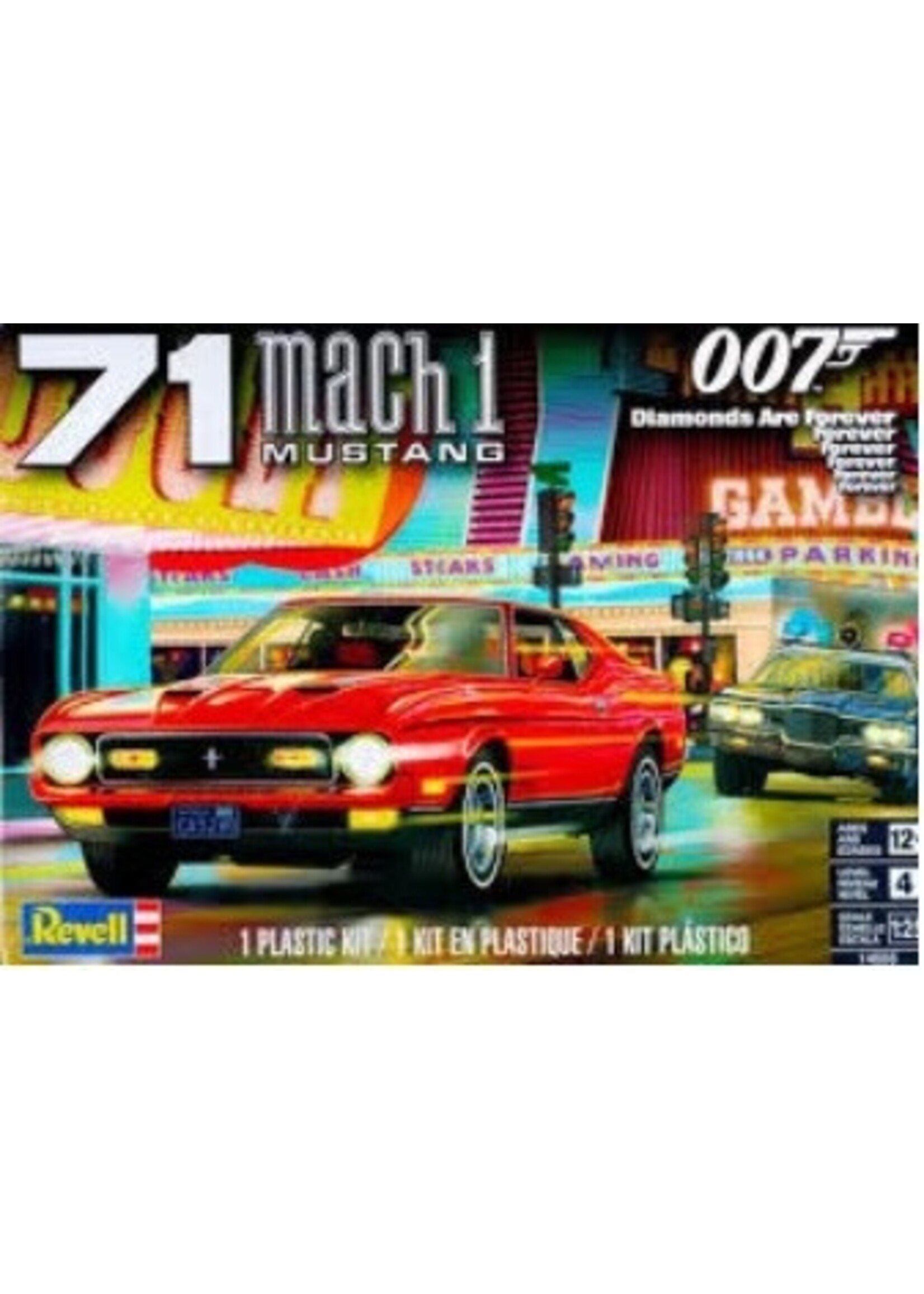 Revell REV4555 1971 Ford Mustang Mach 1 429 James Bond 007 Diamonds are Forever (1/25)