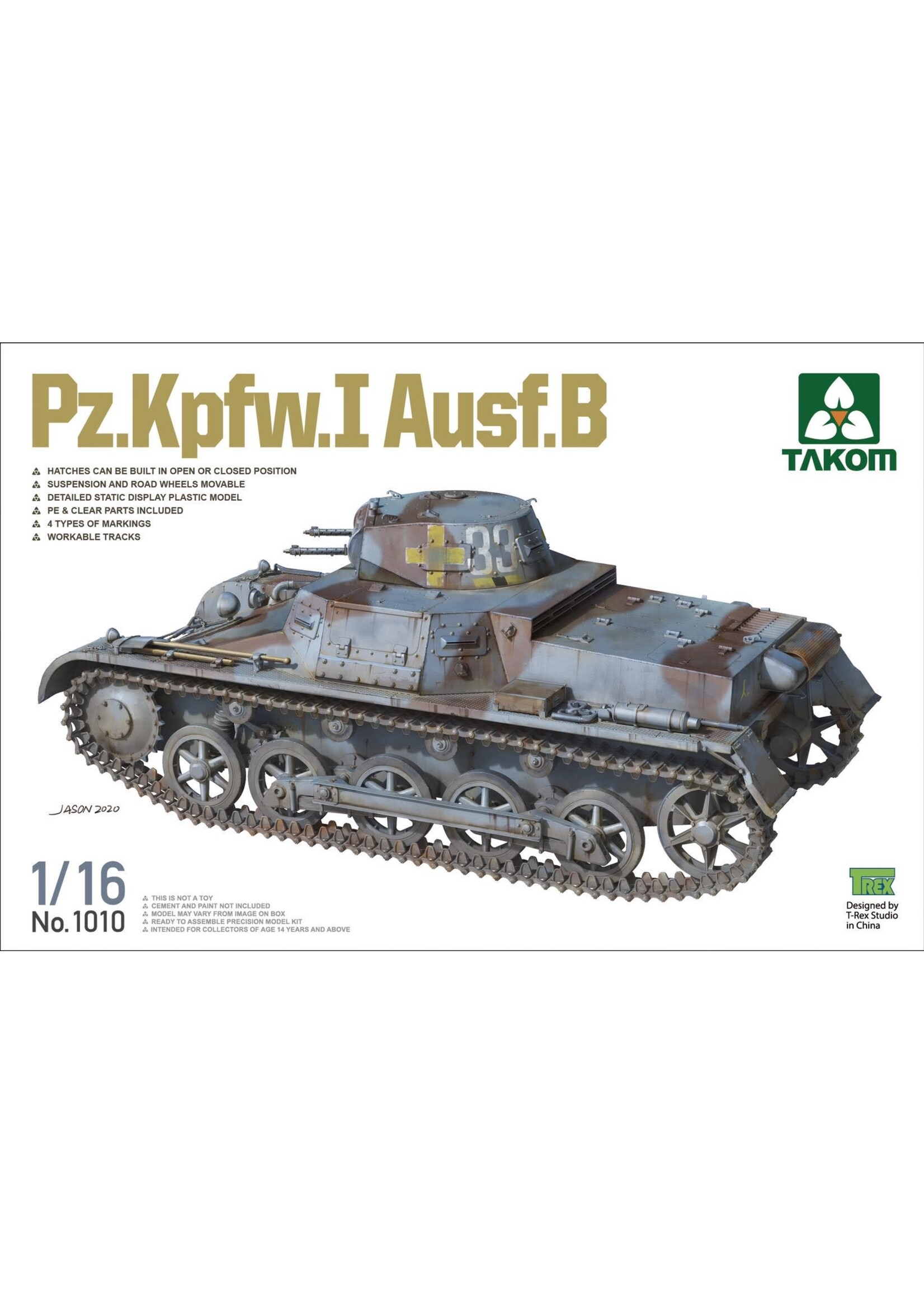 Takom TAK1010 Pz.Kpfw.1 Ausf.B (1/16)